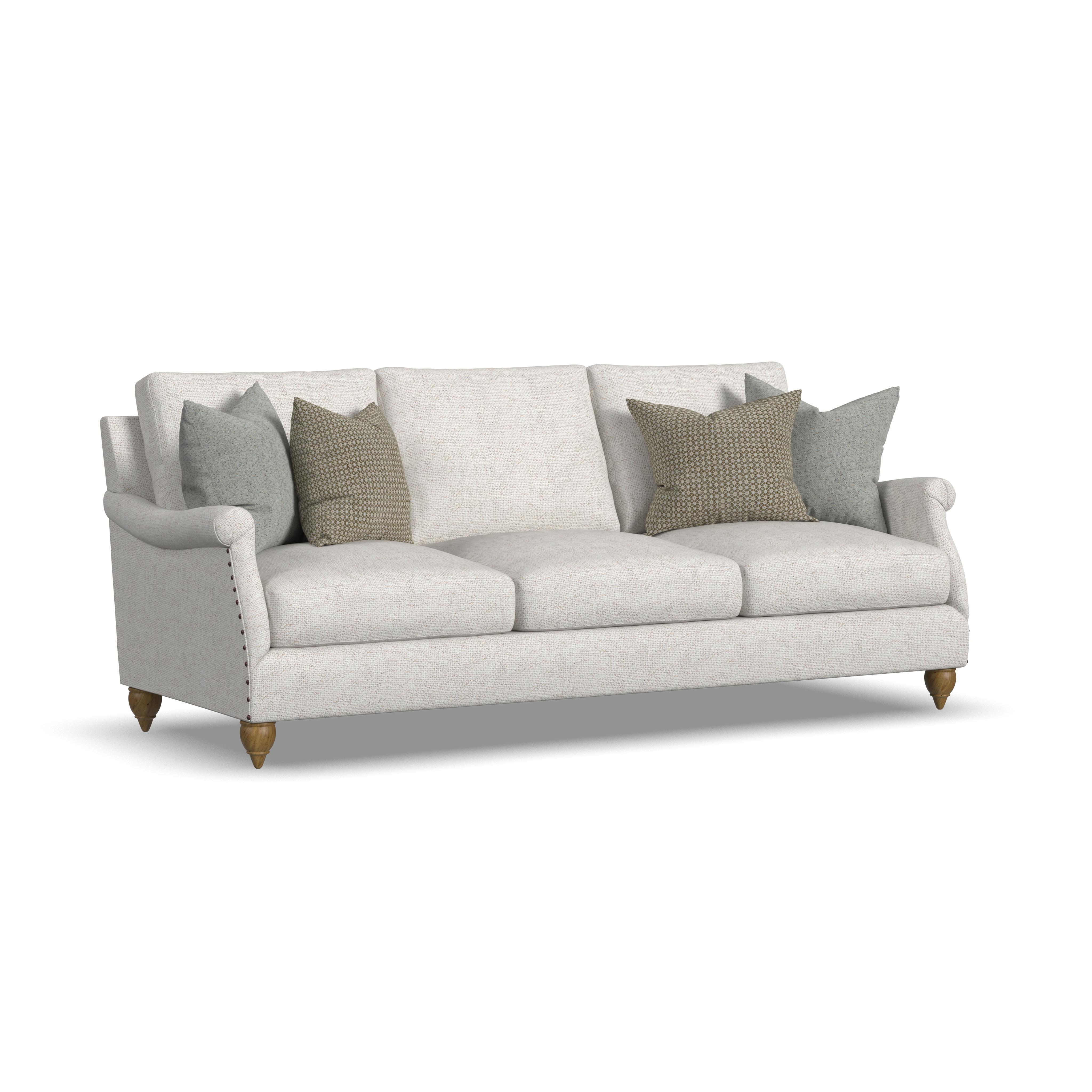 Veda - Fabric Sofa, dark brown, view 2
