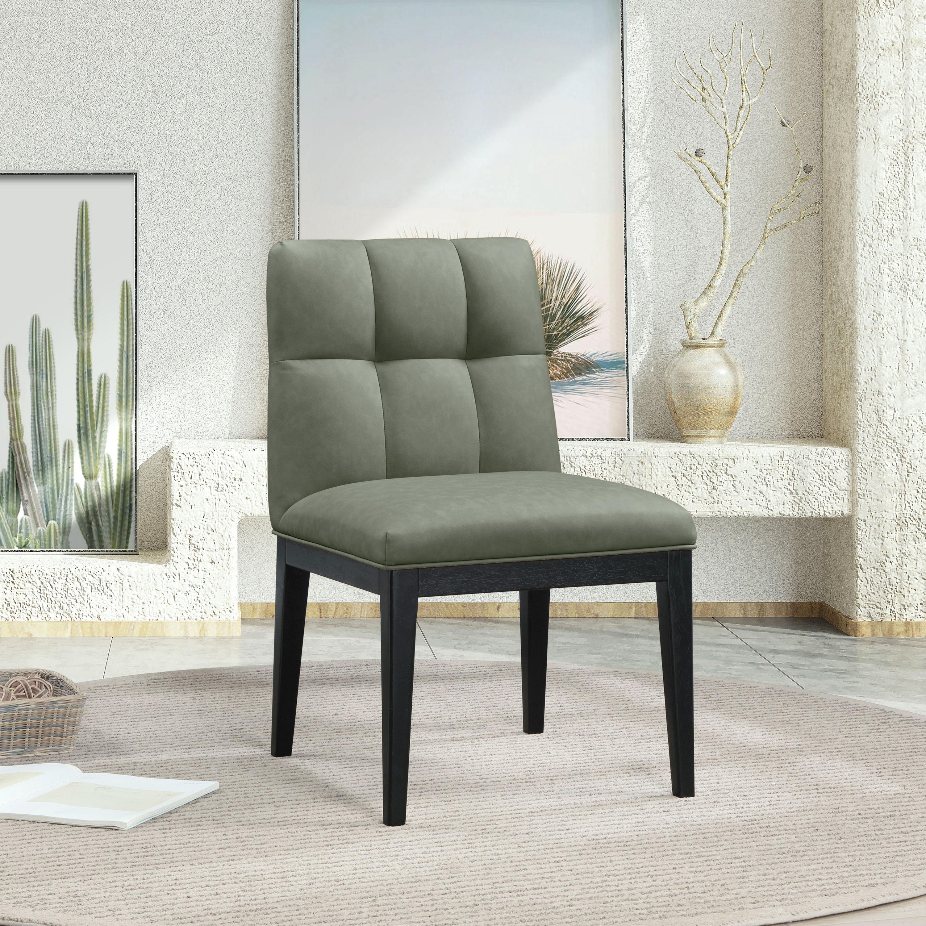 Adrian - Dining Side Chair (Set of 2) - Green