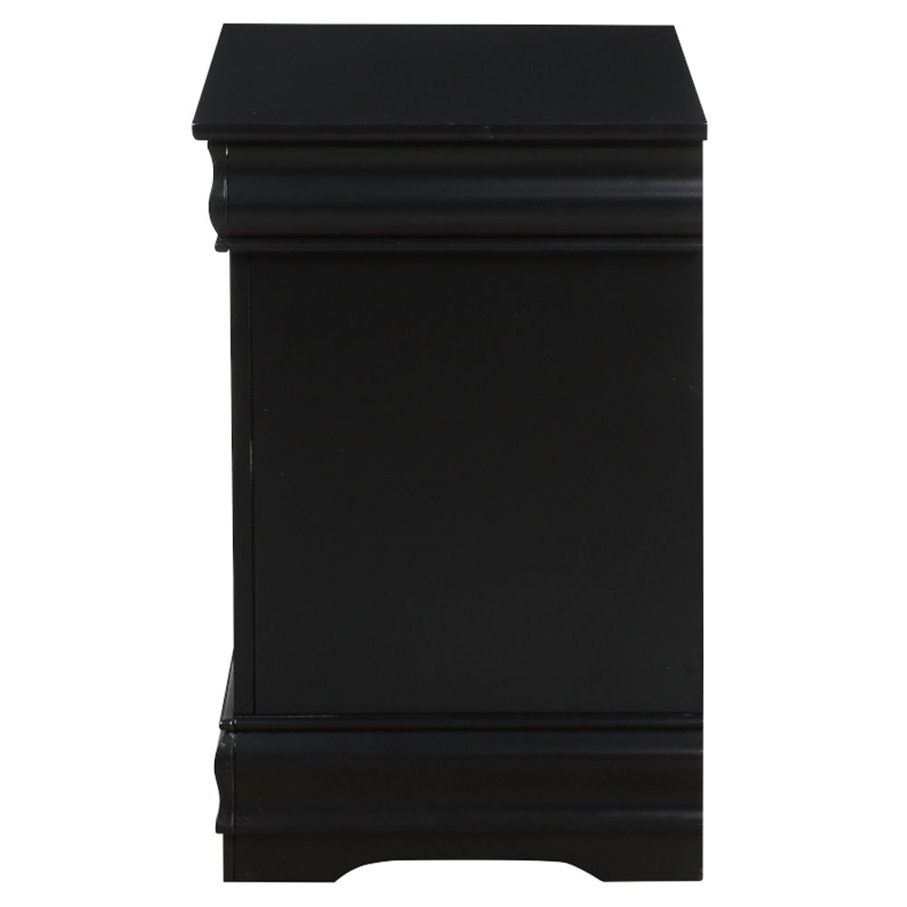 Louis Philippe - Nightstand - Black, black, view 4