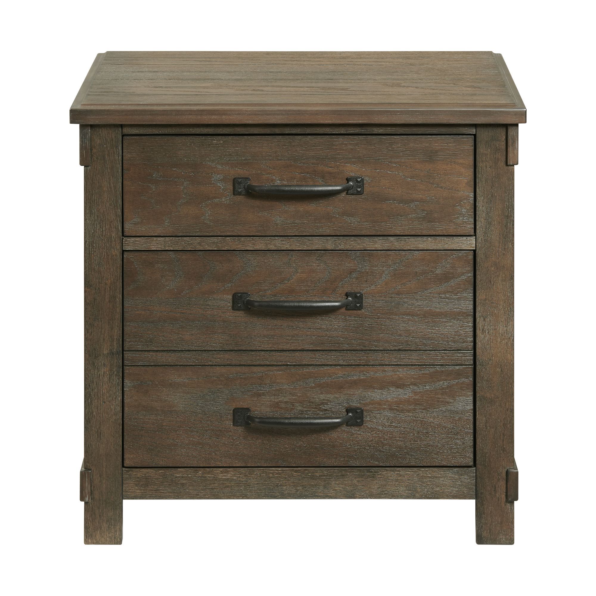 Scott - 2-Drawer Nightstand With USB Ports - Dark Brown