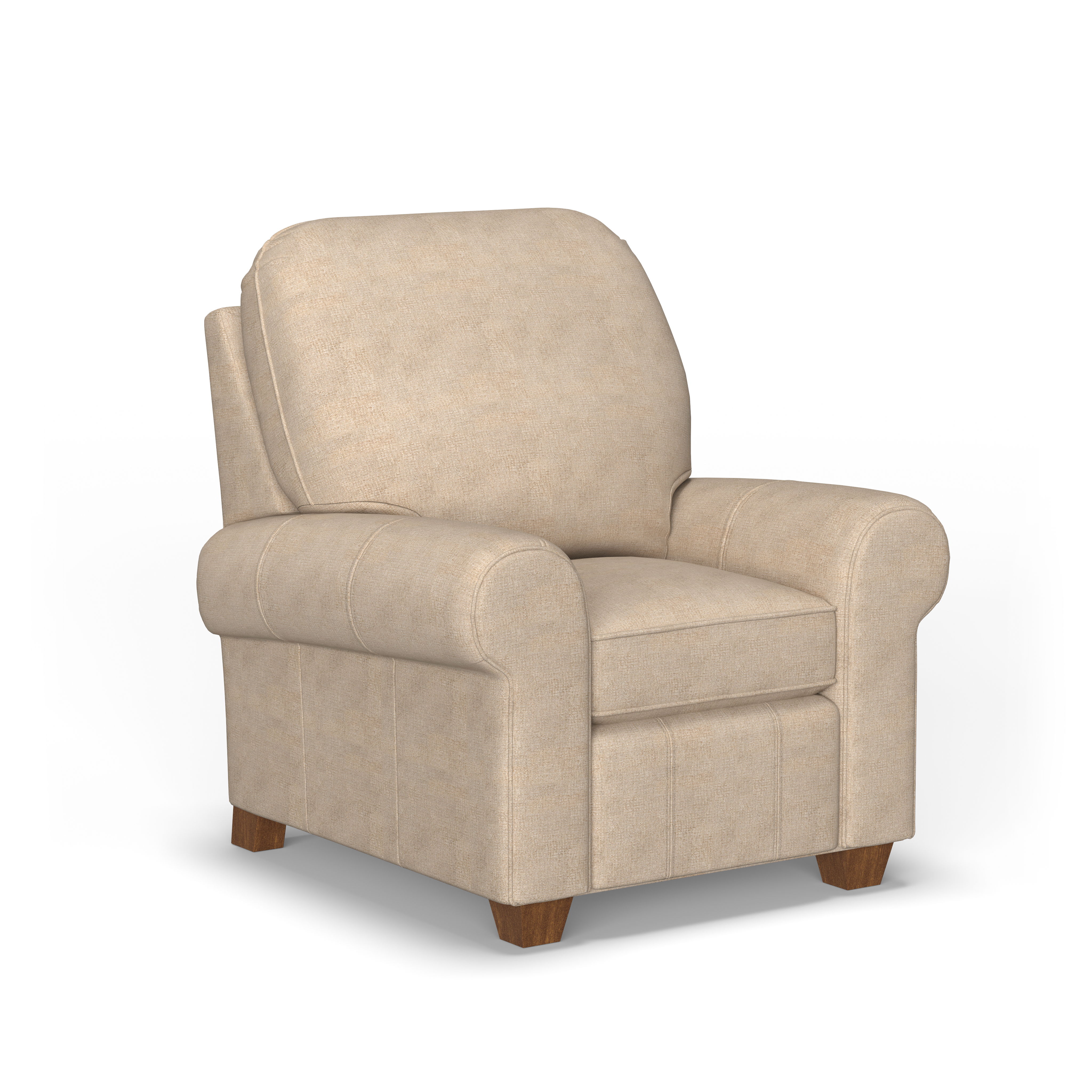 Thornton - Fabric High-Leg Recliner, dark gray, view 2