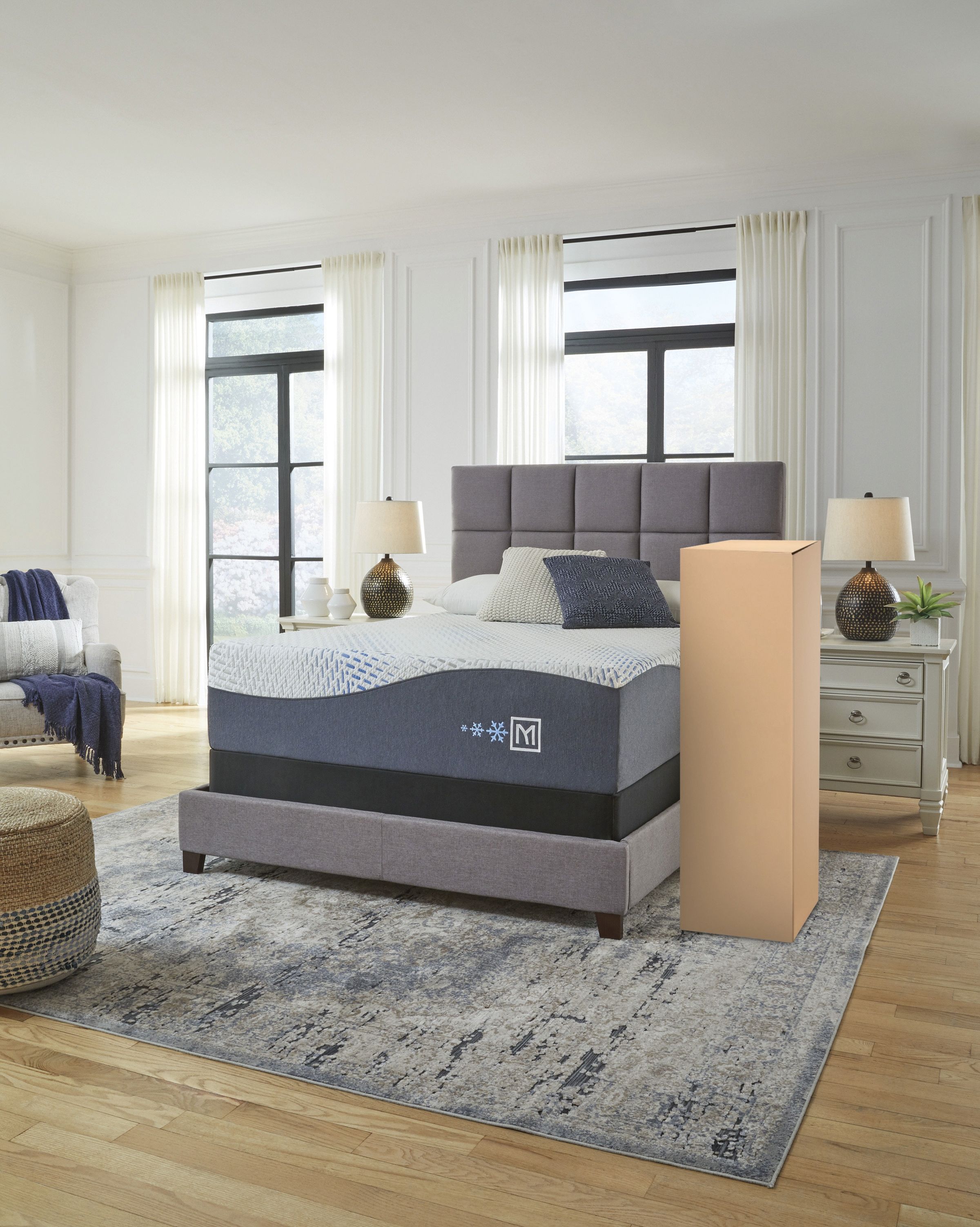 Ashley Furniture Millennium Luxury Gel Memory Foam - Luxury Gel King Mattress - White - Image 10