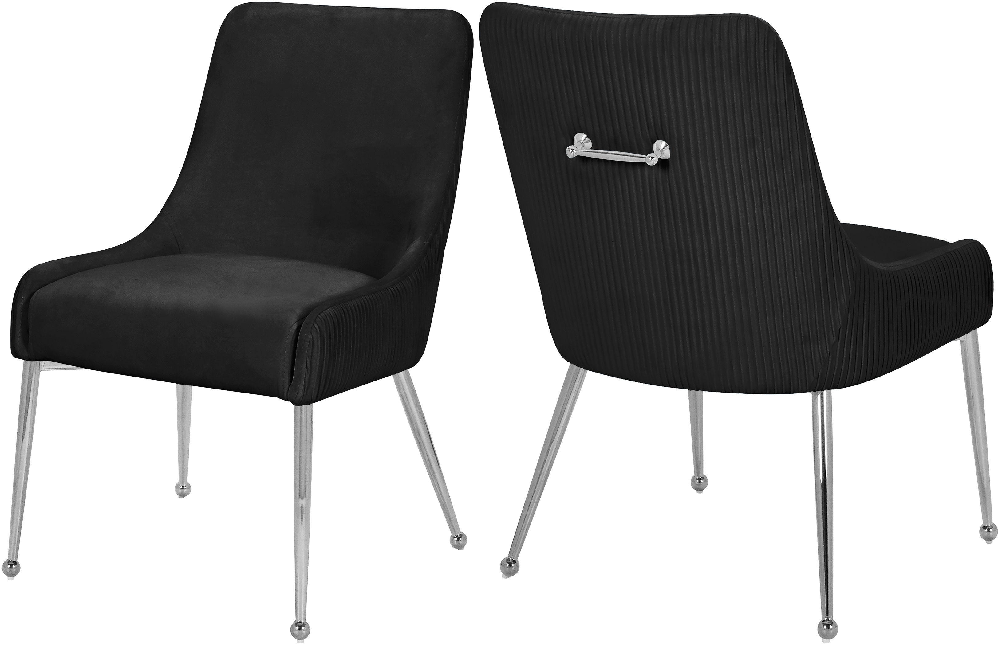 Ace - Dining Chair (Set of 2) - Black - Fabric
