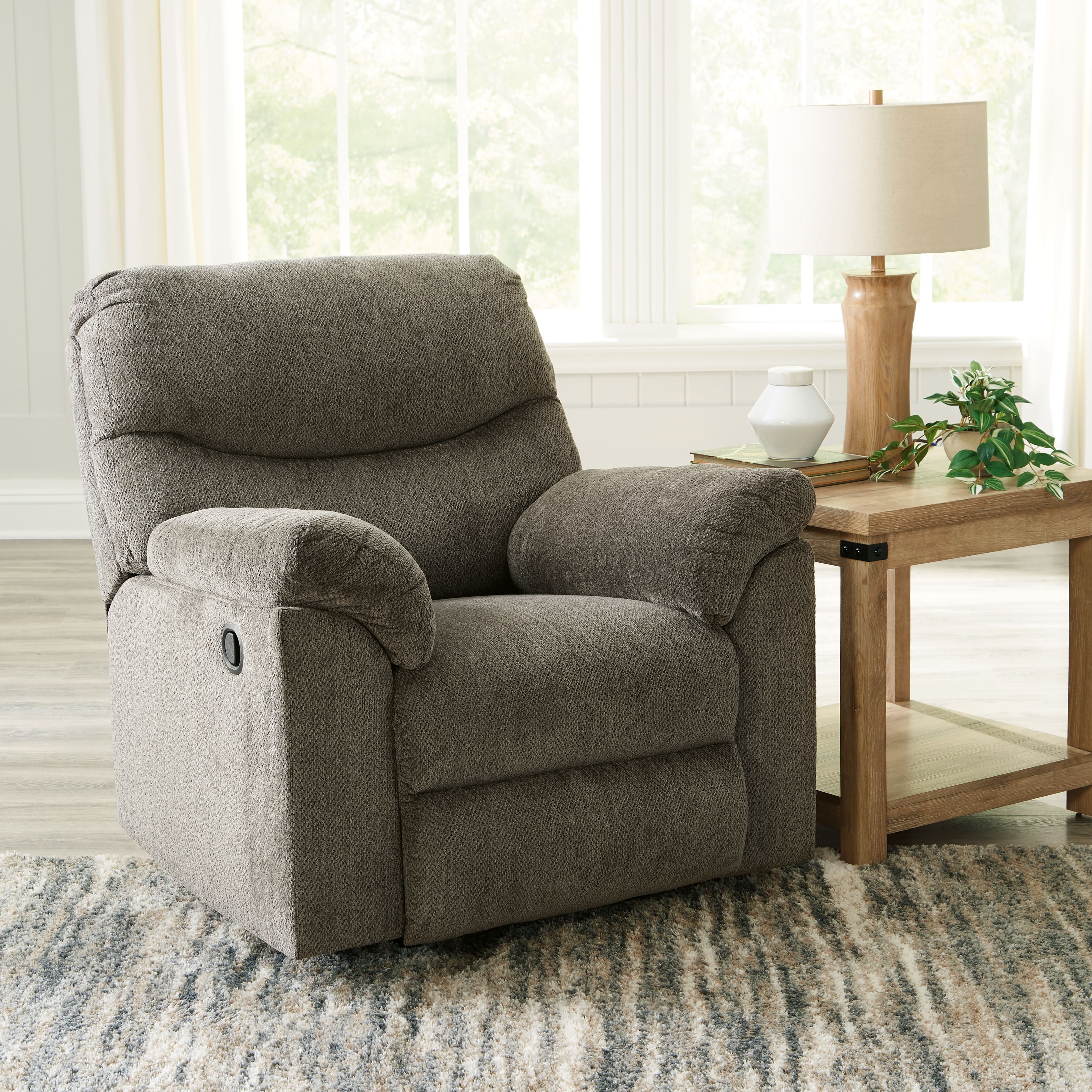 Ashley Furniture Alphons - 3 Pc. - Reclining Sofa, Loveseat, Rocker Recliner - Putty - Image 9