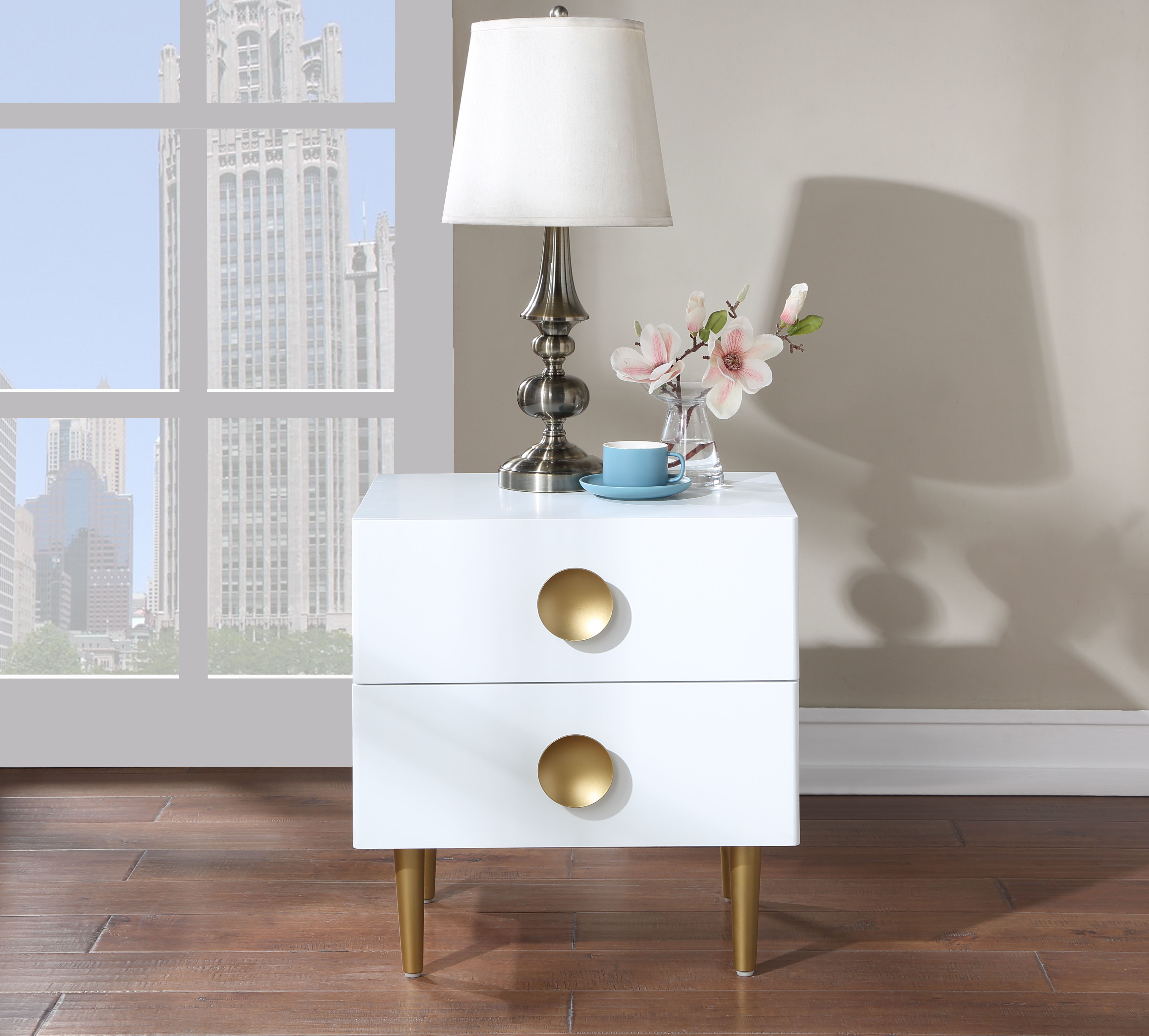 Zayne - Night Stand - White