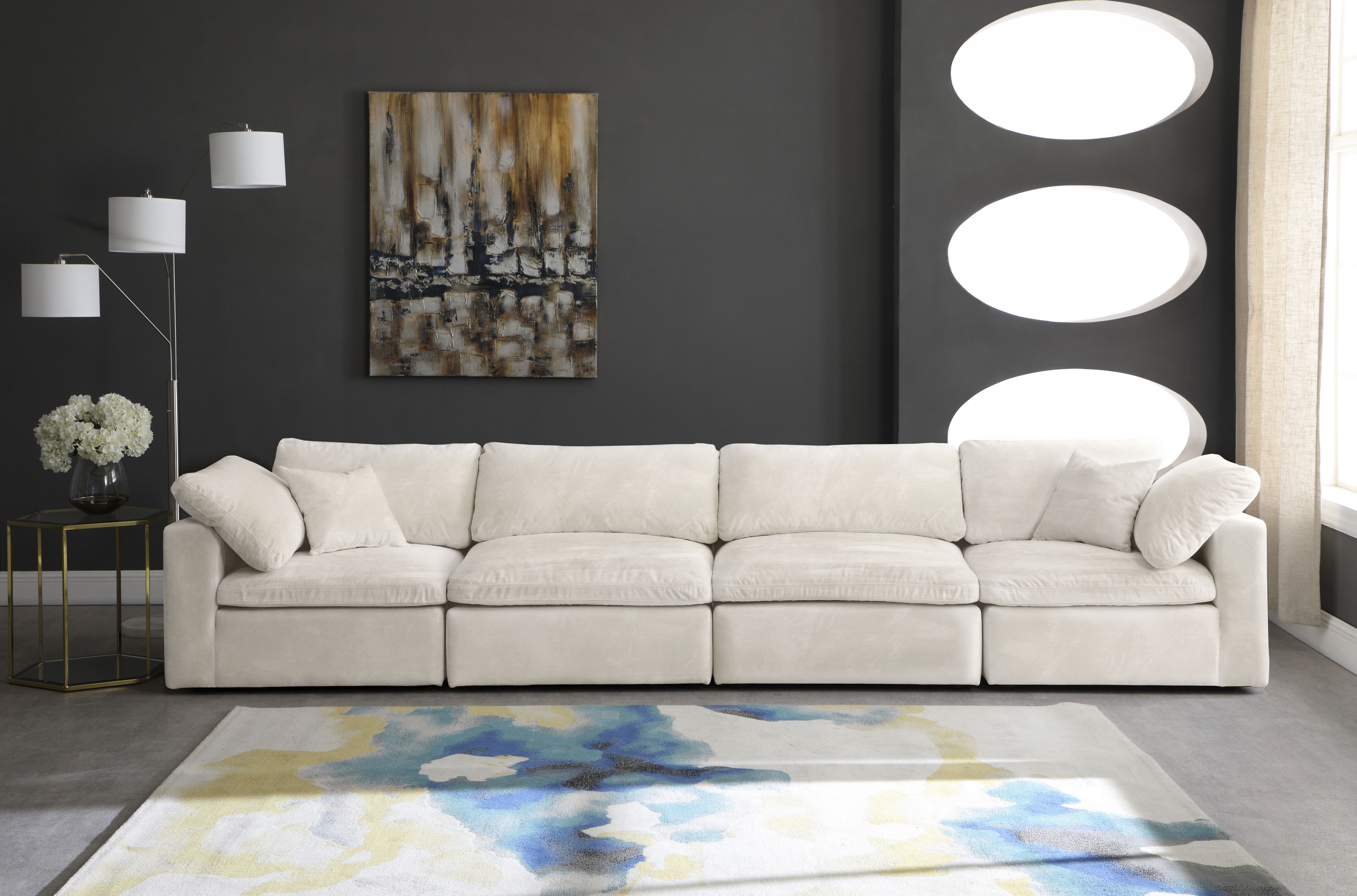 Cozy - Modular 4 Piece Sofa - Cream