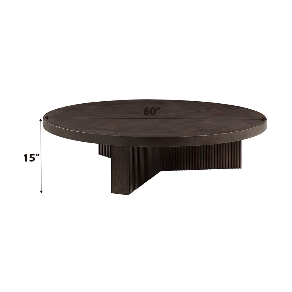 Guido - Coffee Table - Oak, dark brown, view 3