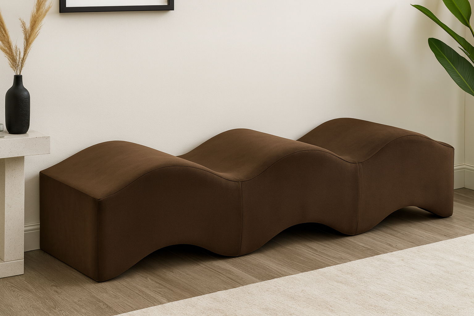 Wave - Bench - Brown