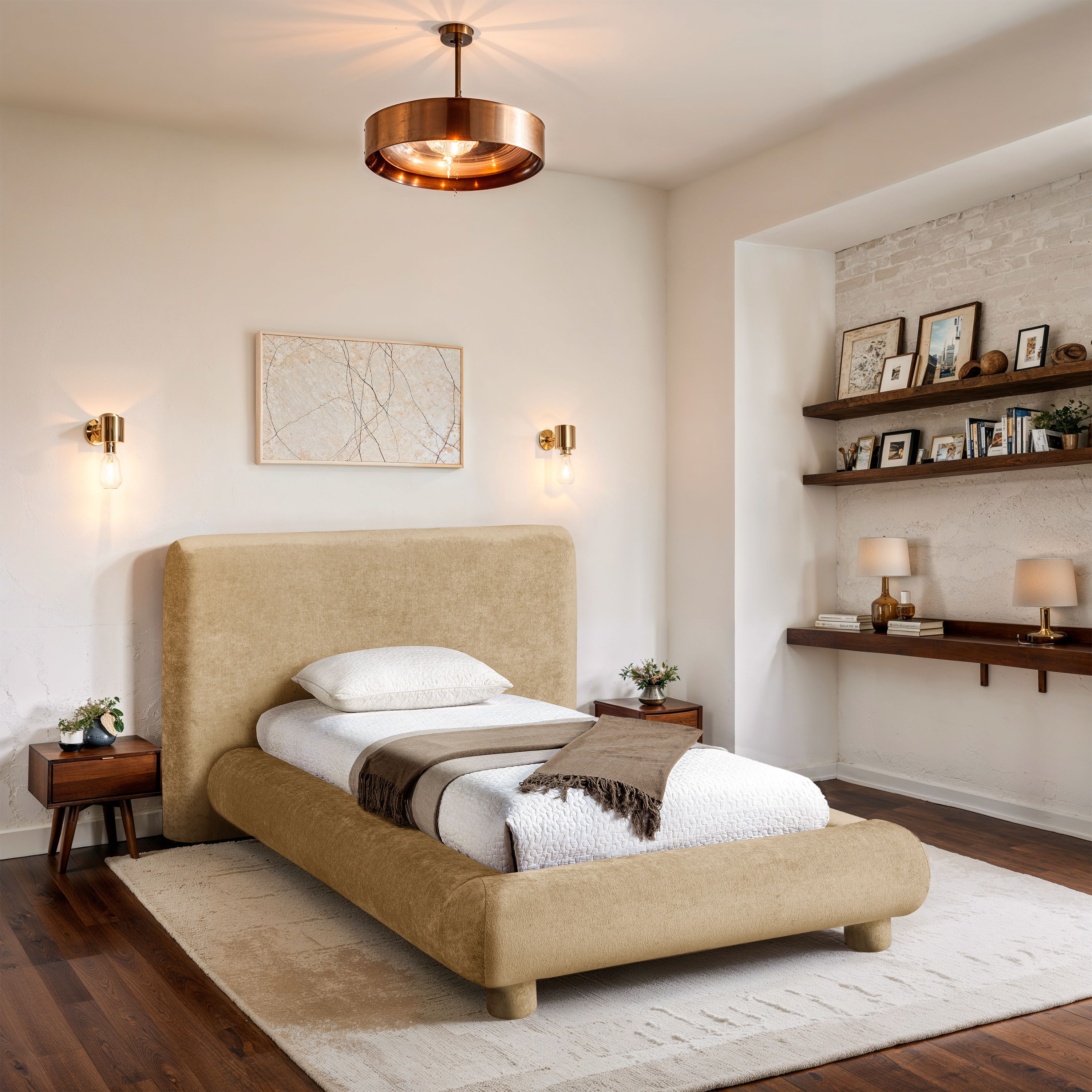 Blair - Twin Bed - Beige