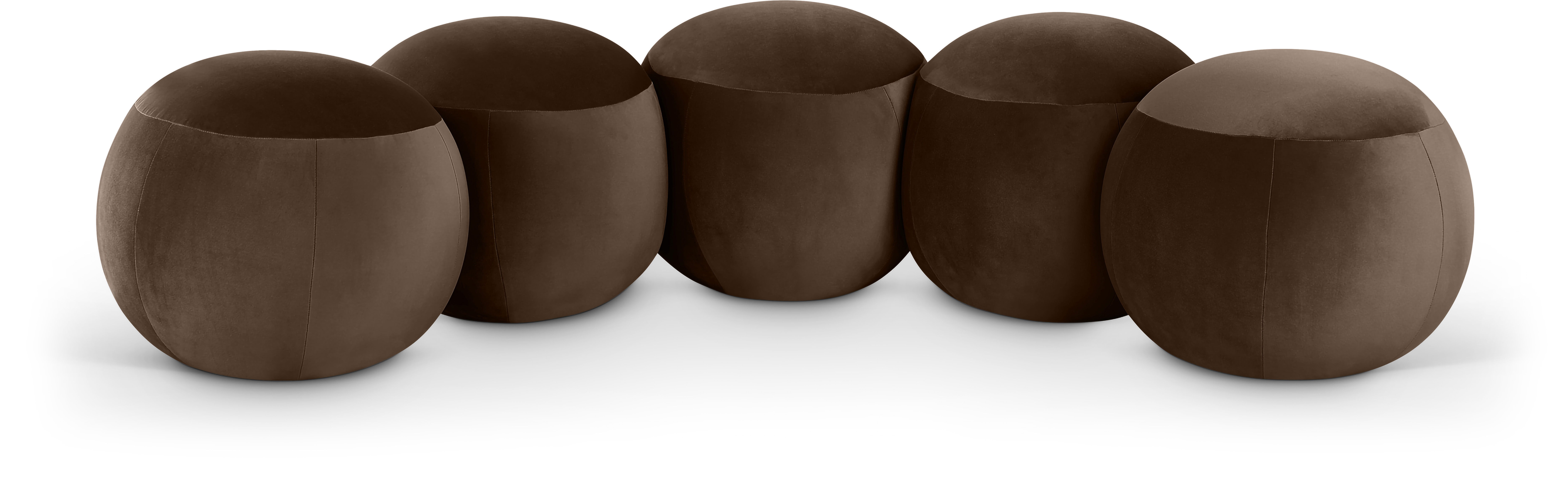 Apollo - 74.5" Velvet Bench - Brown