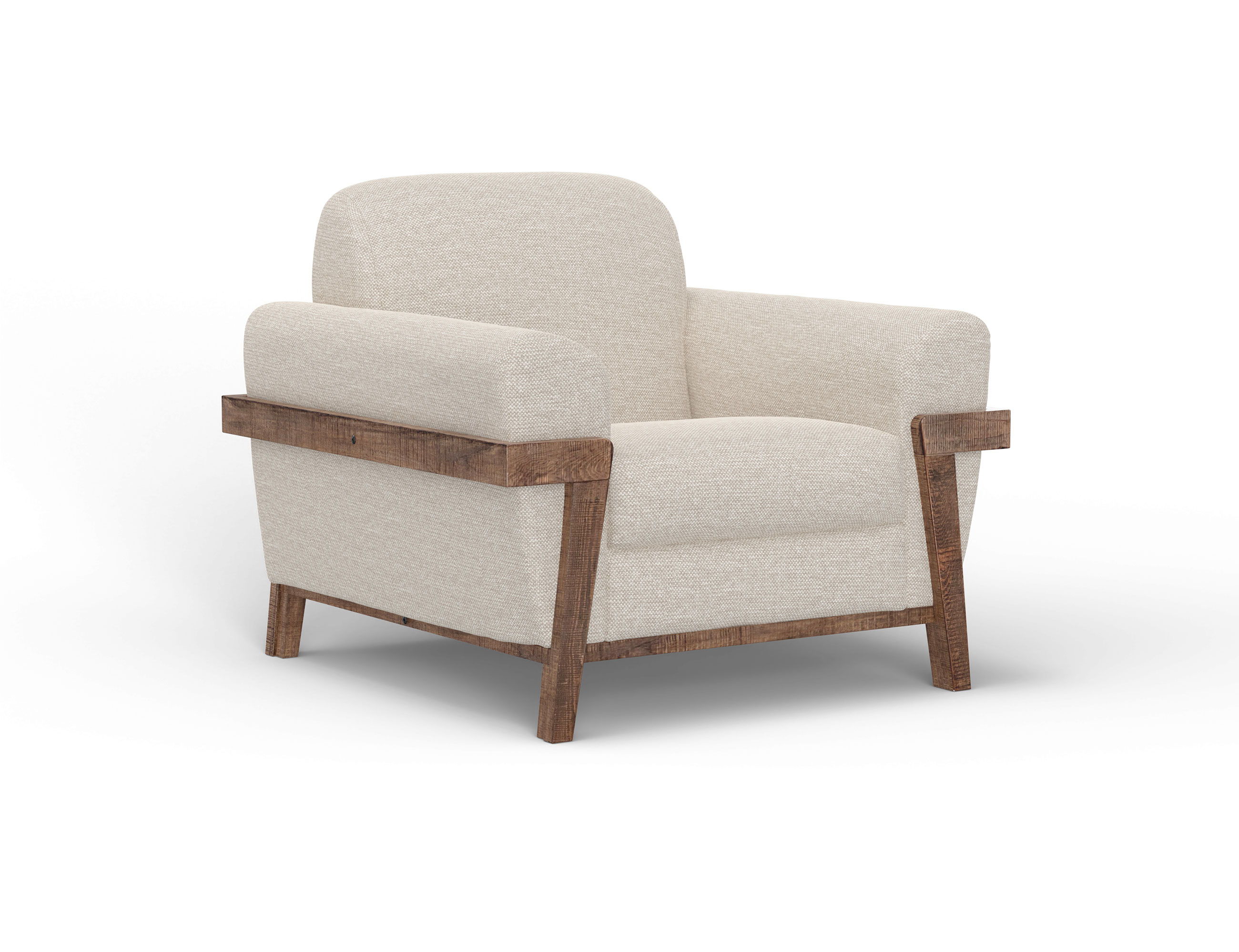International Furniture Direct Loft Brown - Arm Chair - Agreeable Gray