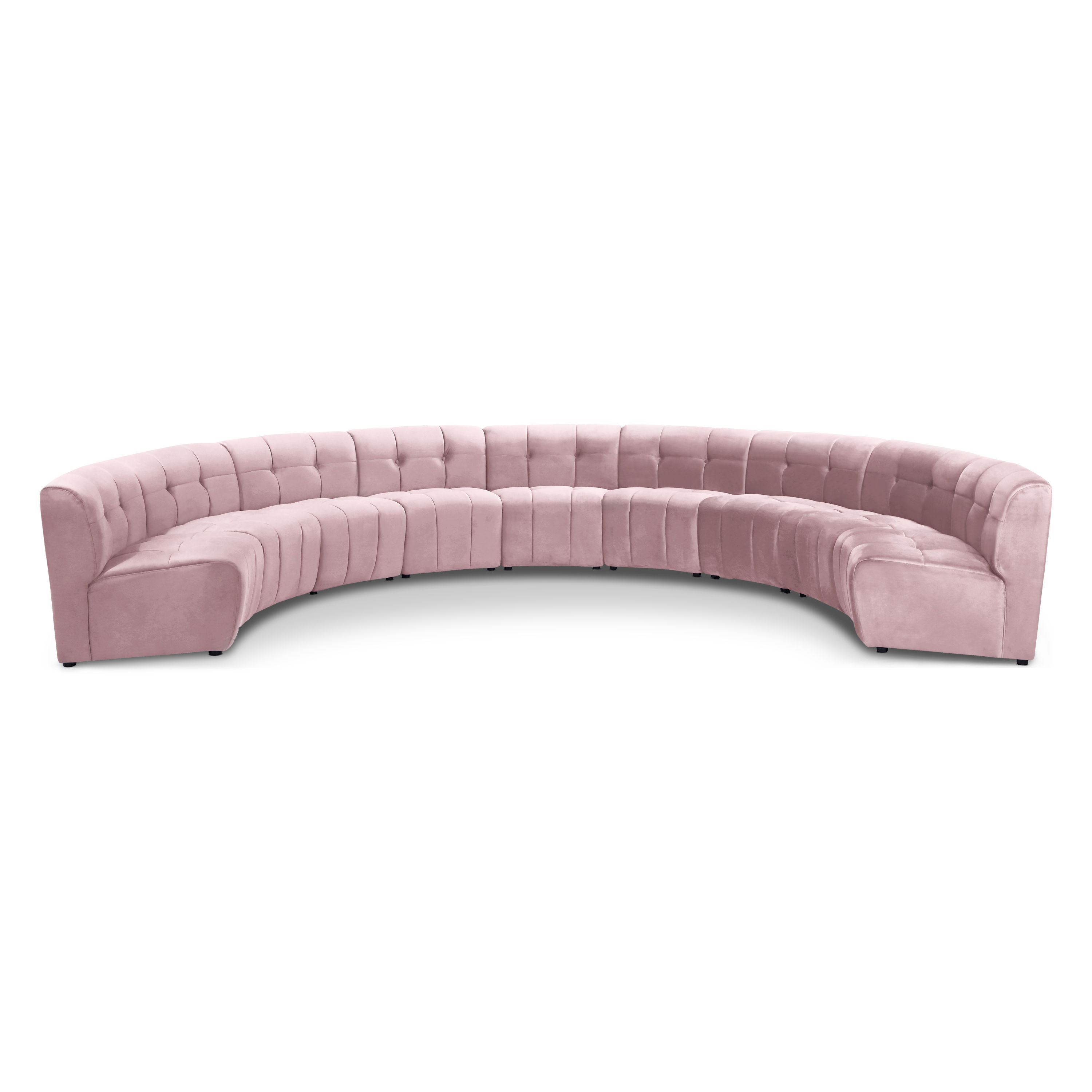 Limitless - 9 Piece Modular Sectional - Pink