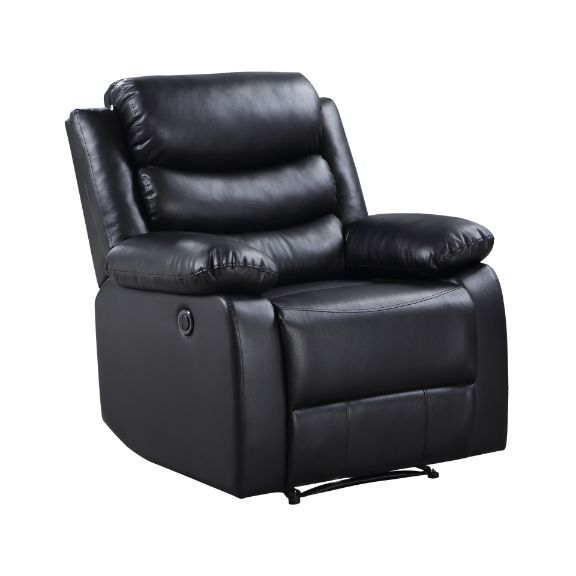 Eilbra - Power Motion Recliner - Black Synthetic Leather, black
