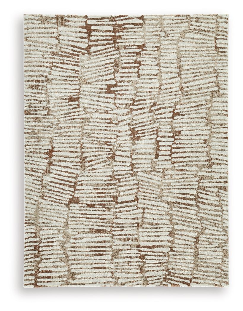 Uduak - 5' x 8' Rug - Cream / Tan / Rust
