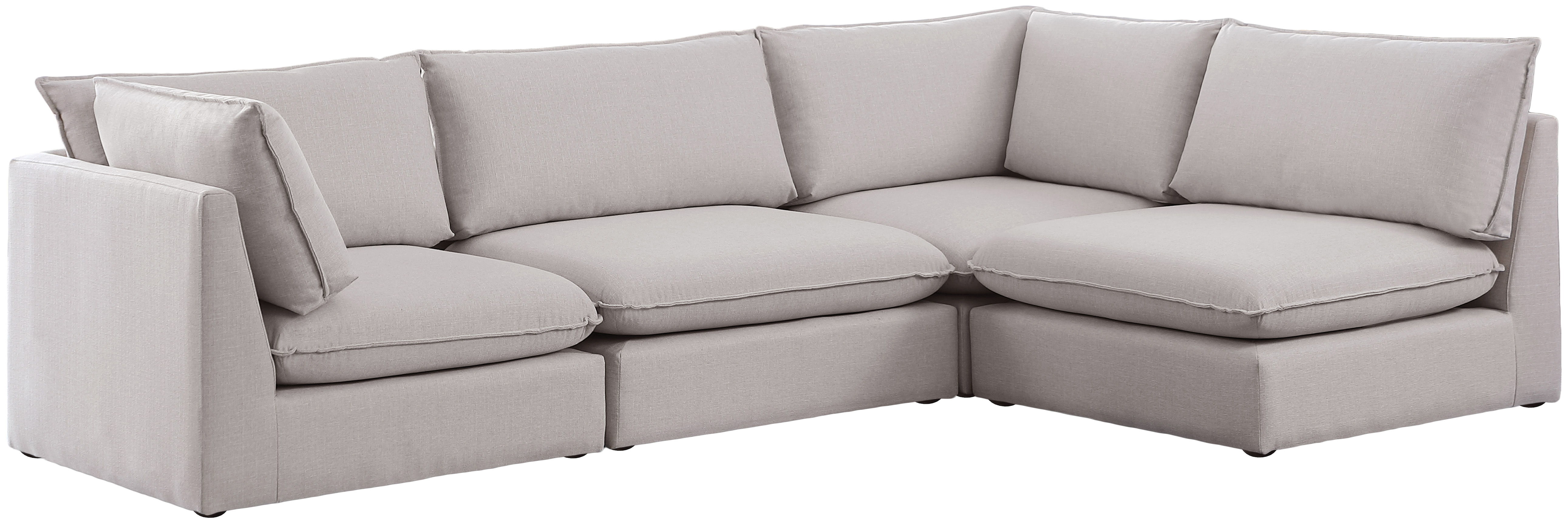 Mackenzie - 4 Piece Modular Sectional - Beige