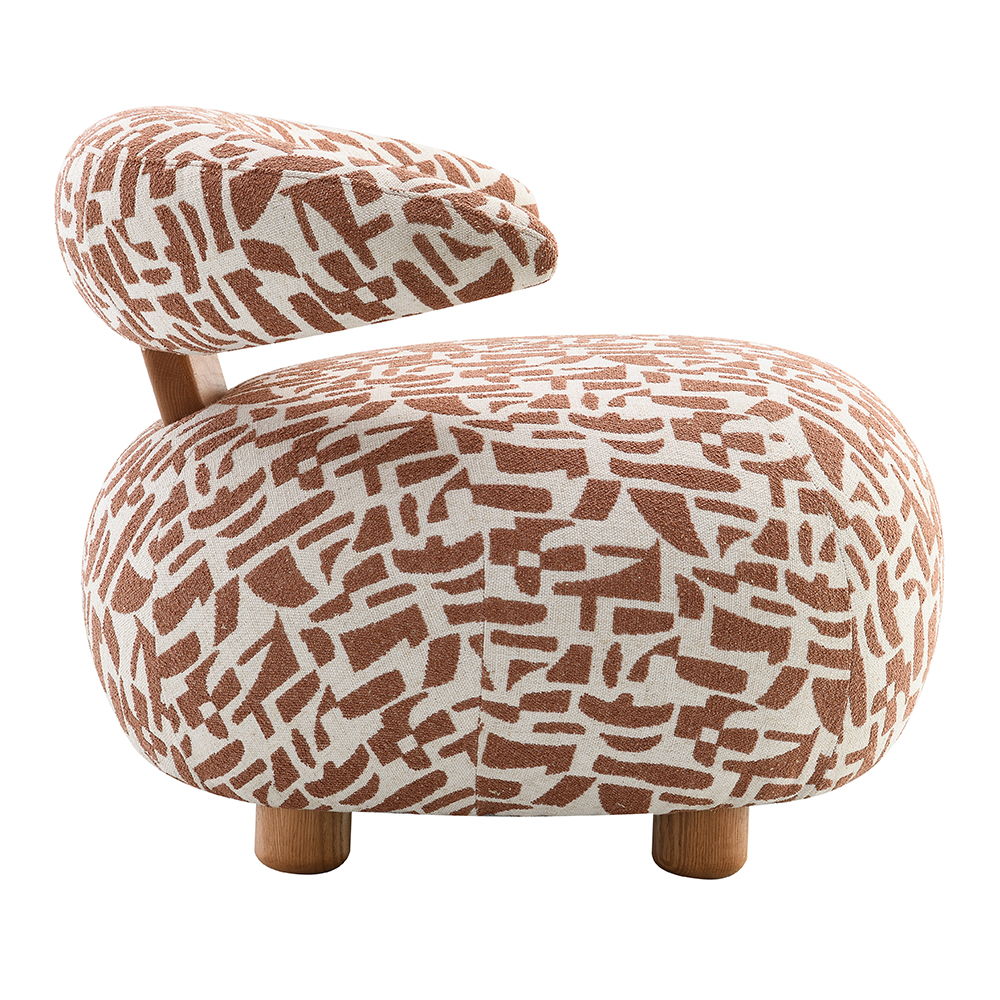 Lynn - Accent Chair - Brown, light brown, view 3