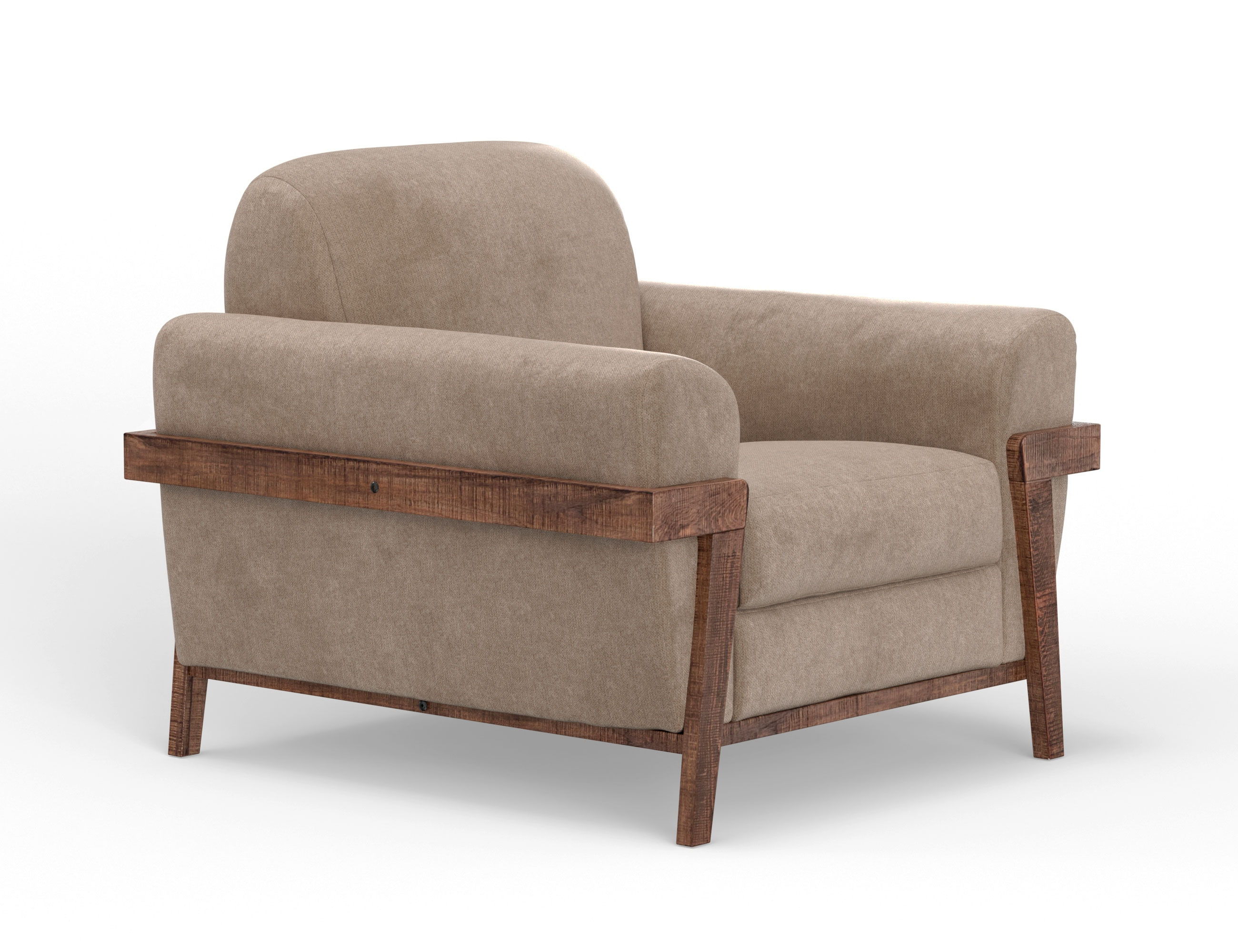 International Furniture Direct Loft Brown - Arm Chair - Brown Camel