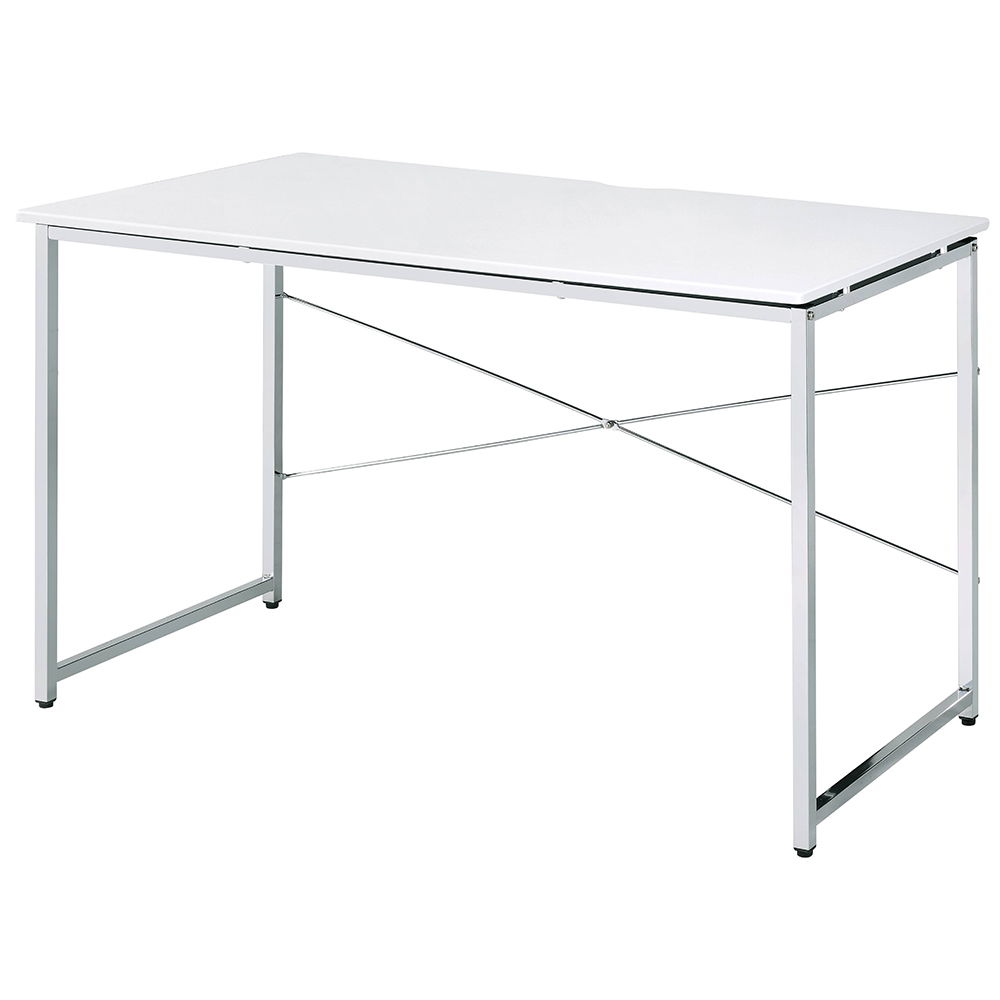 Tennos - Writing Desk (Same Ac00903) - White & Chrome, white, view 2