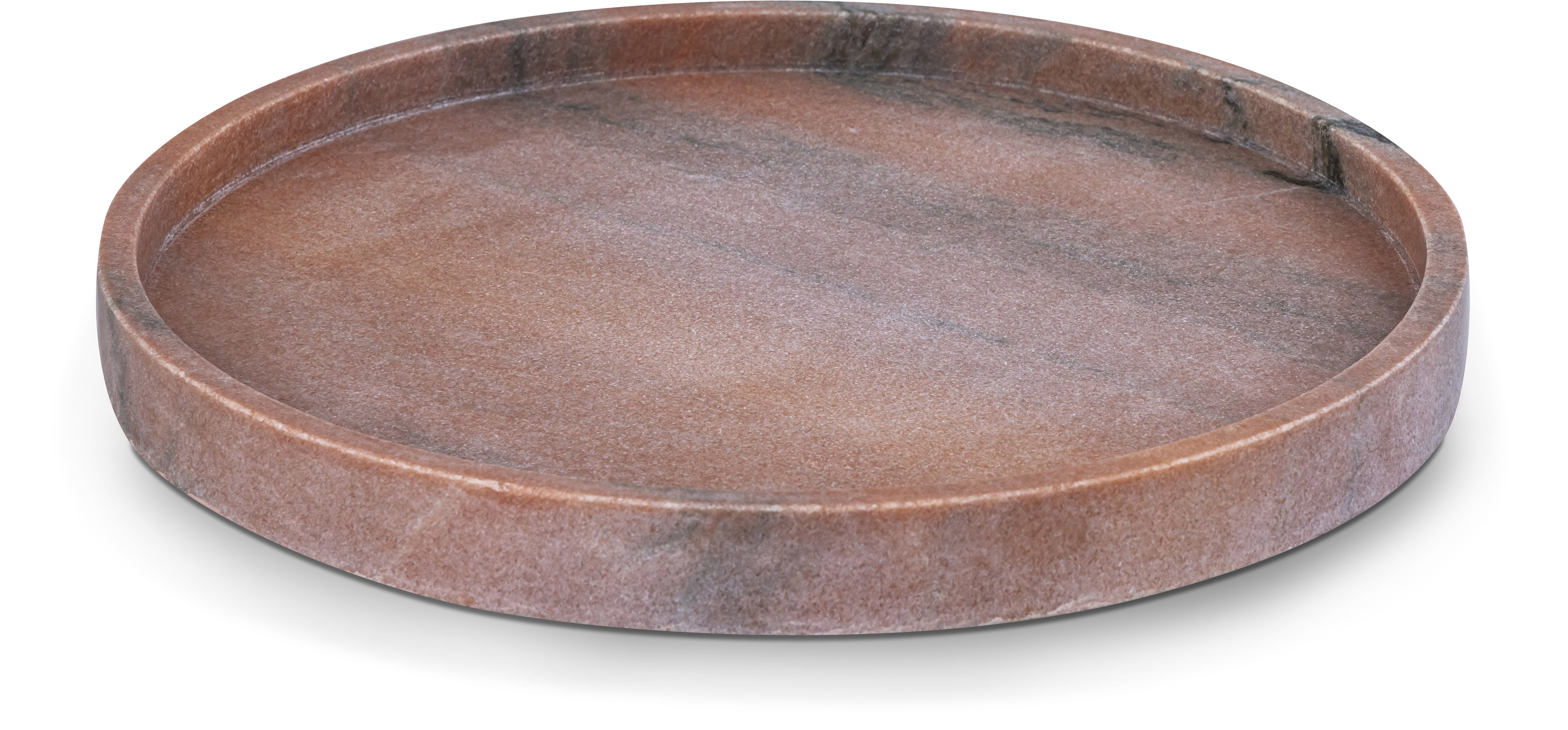 Barletta - Marble Round Tray - Pink