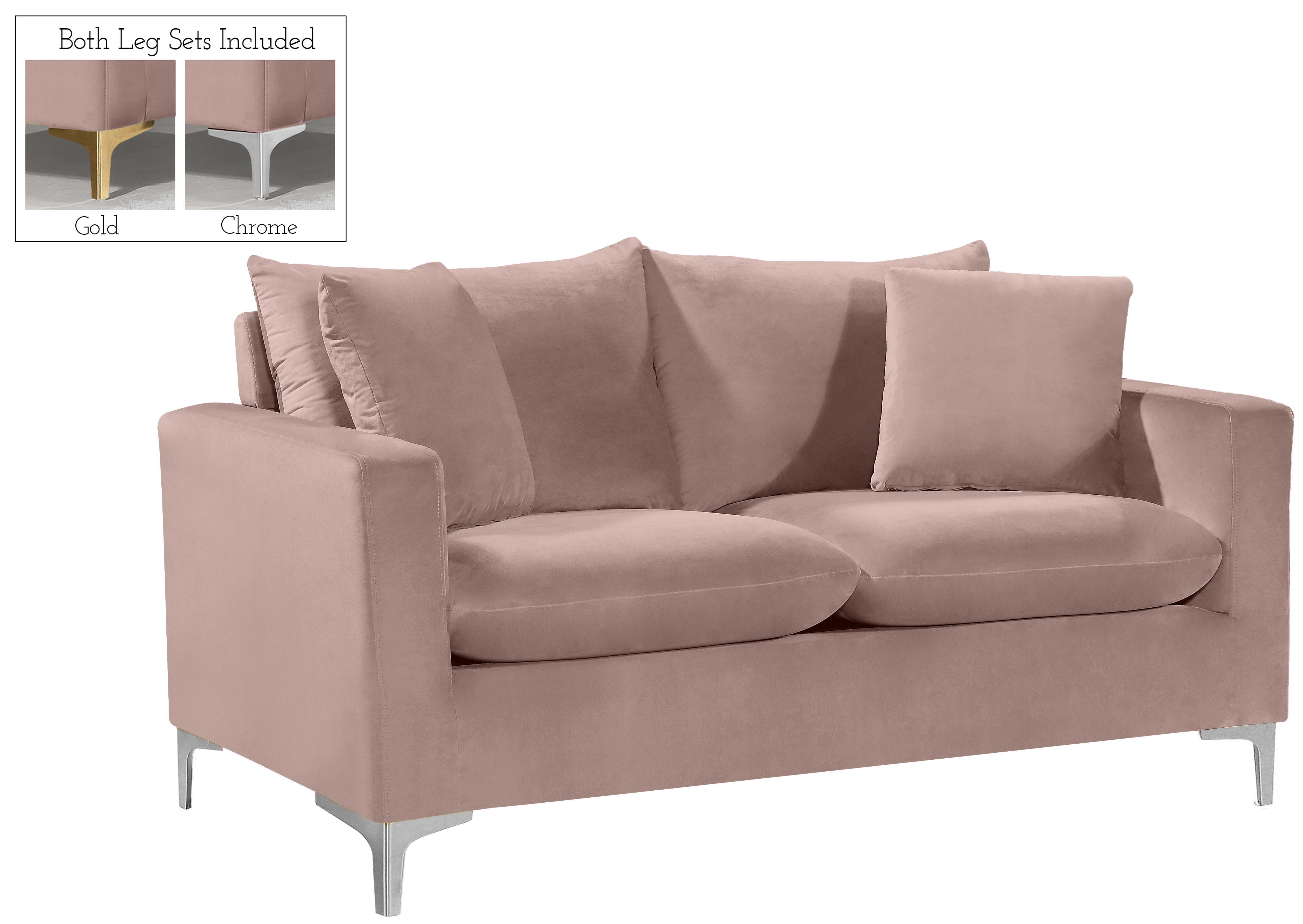 Naomi - Loveseat - Pink