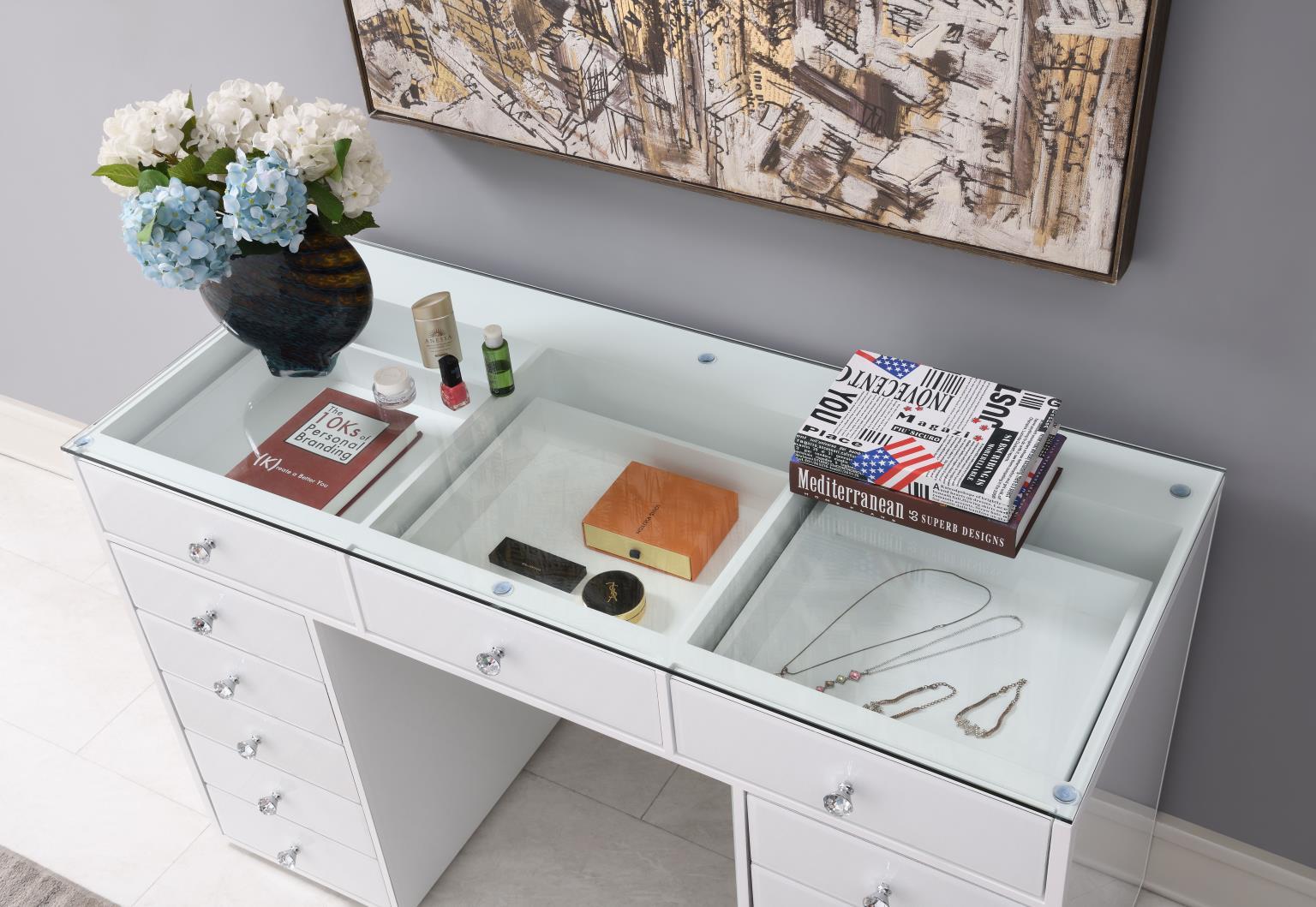 G-315 - Wood Vanity - White