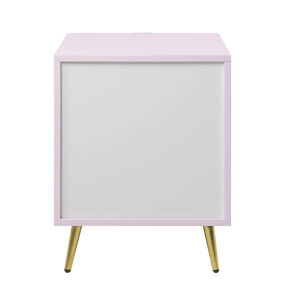 Gaines - Nightstand - Pink High Gloss, pink, view 7
