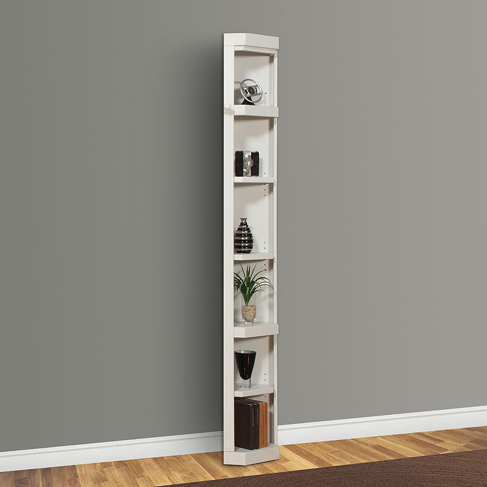 Parker House Boca - Outside Corner Bookcase - Cottage White