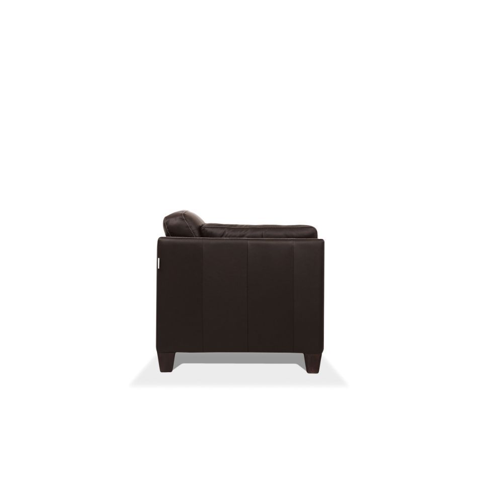 Matias - Sofa - Chocolate Leather, dark brown, view 5