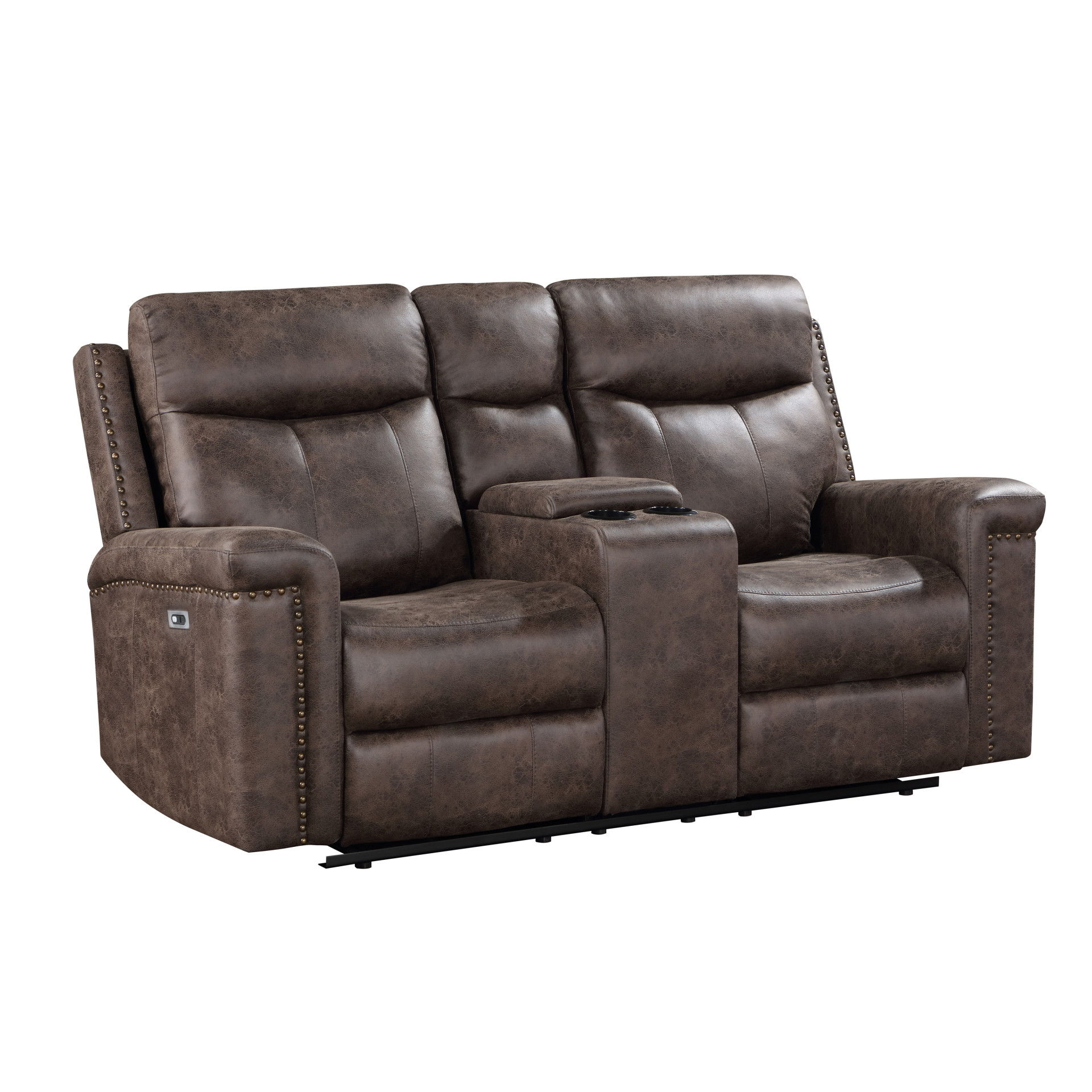 Console Loveseat With Power Footrest