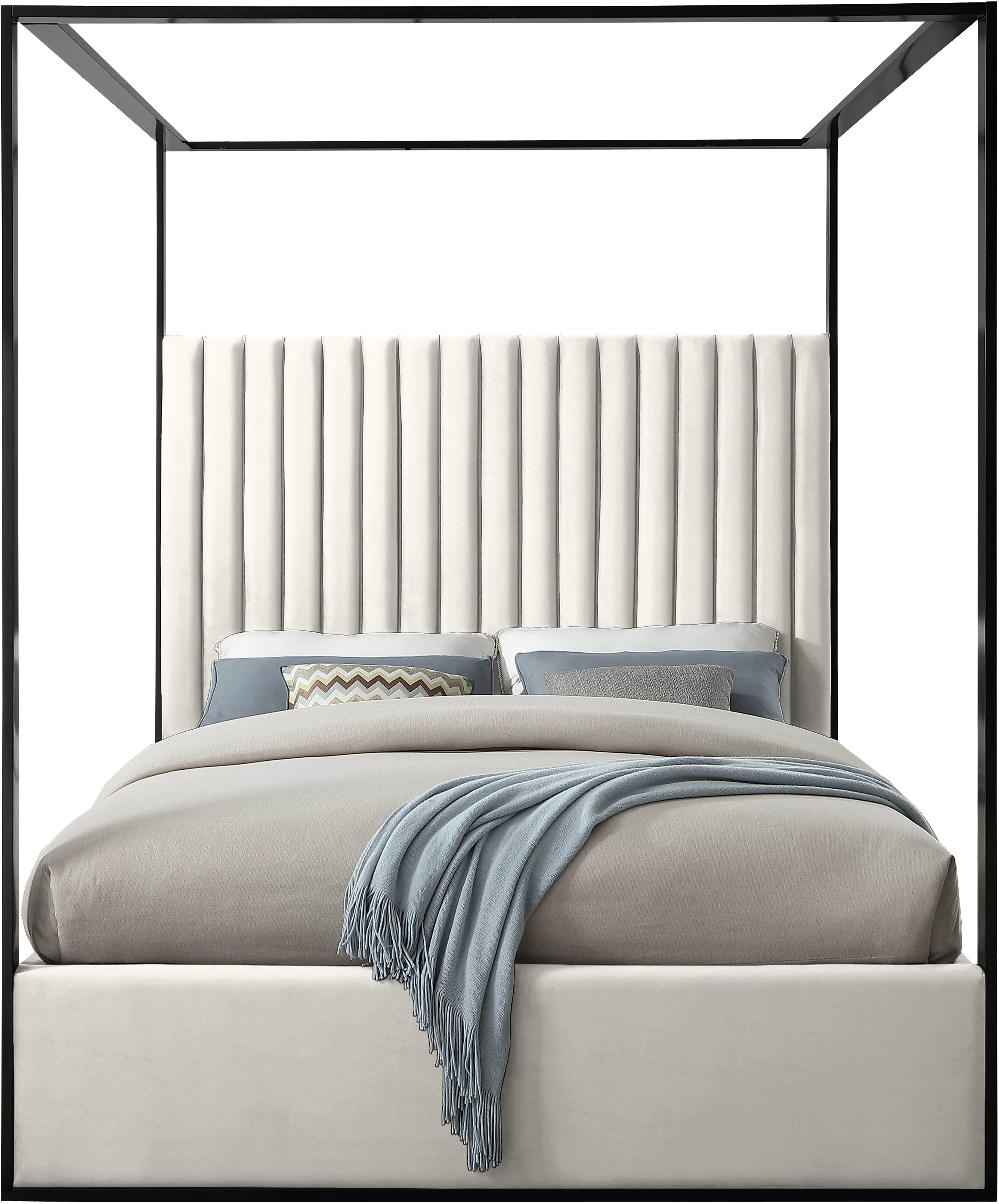 Jax - King Bed - Cream