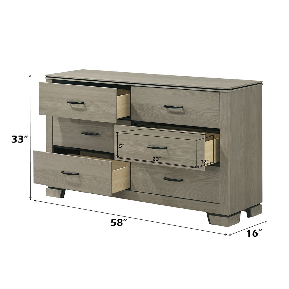 Joanna - Dresser - Weathered Gray, gray, view 5