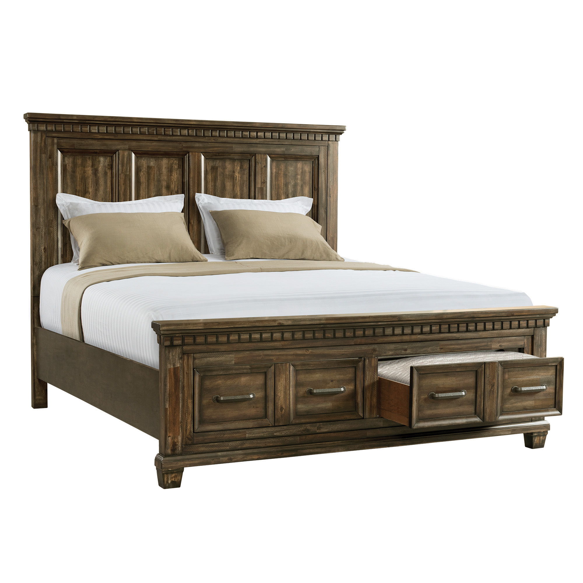 McCoy - King Storage Bed - Charcoal