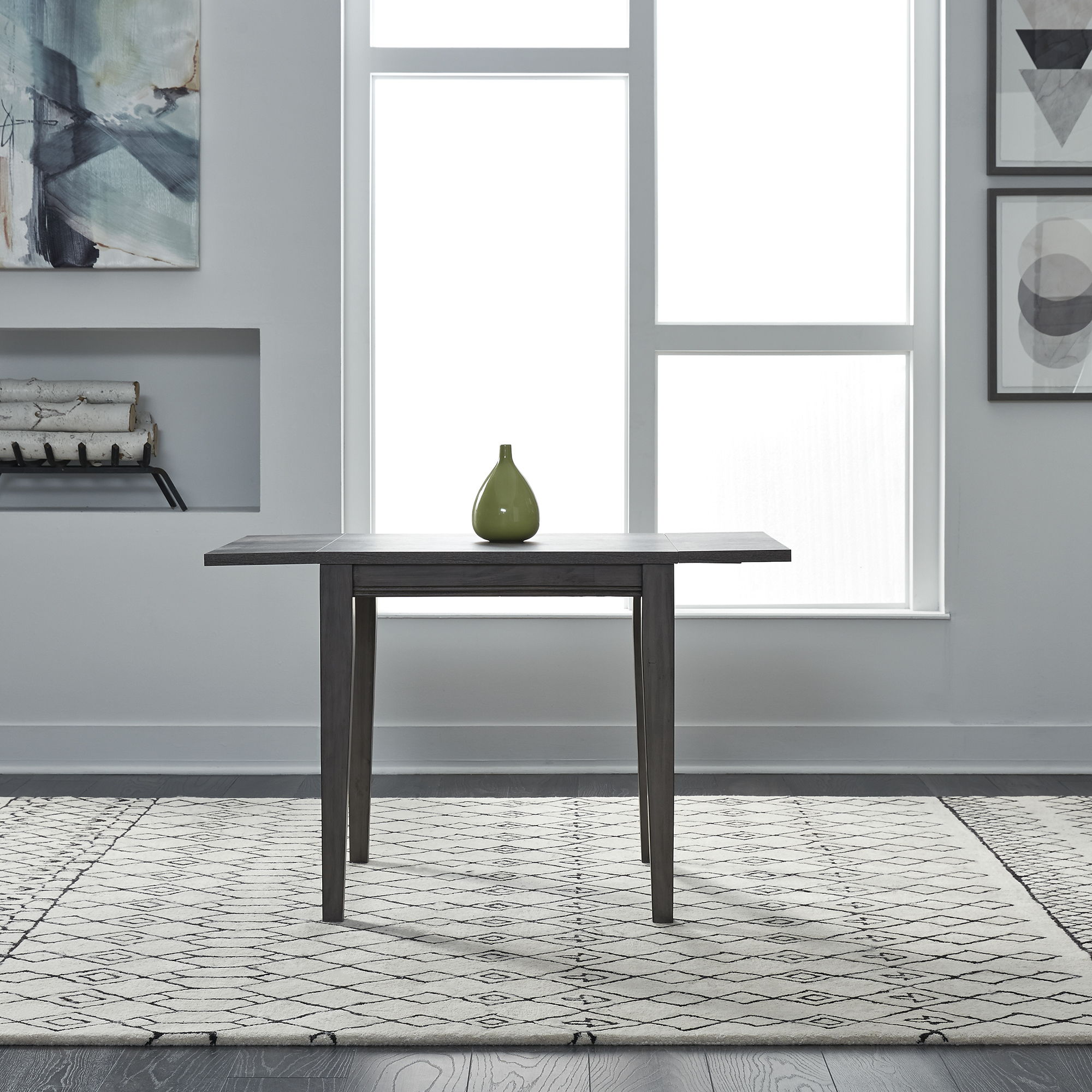 Liberty Furniture Tanners Creek - Drop Leaf Table - Dark Gray
