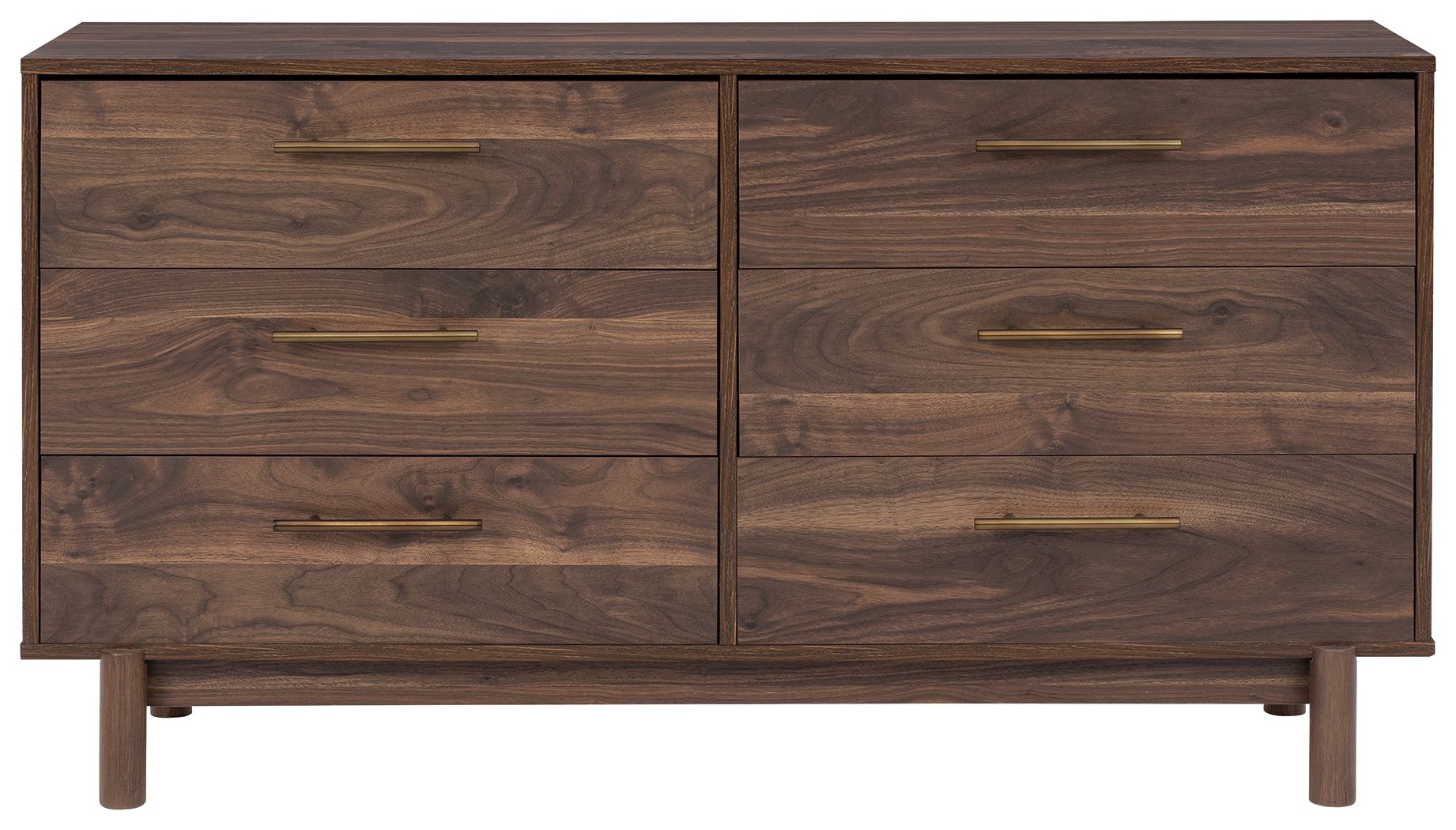Calverson - Six Drawer Dresser - Medium - Mocha