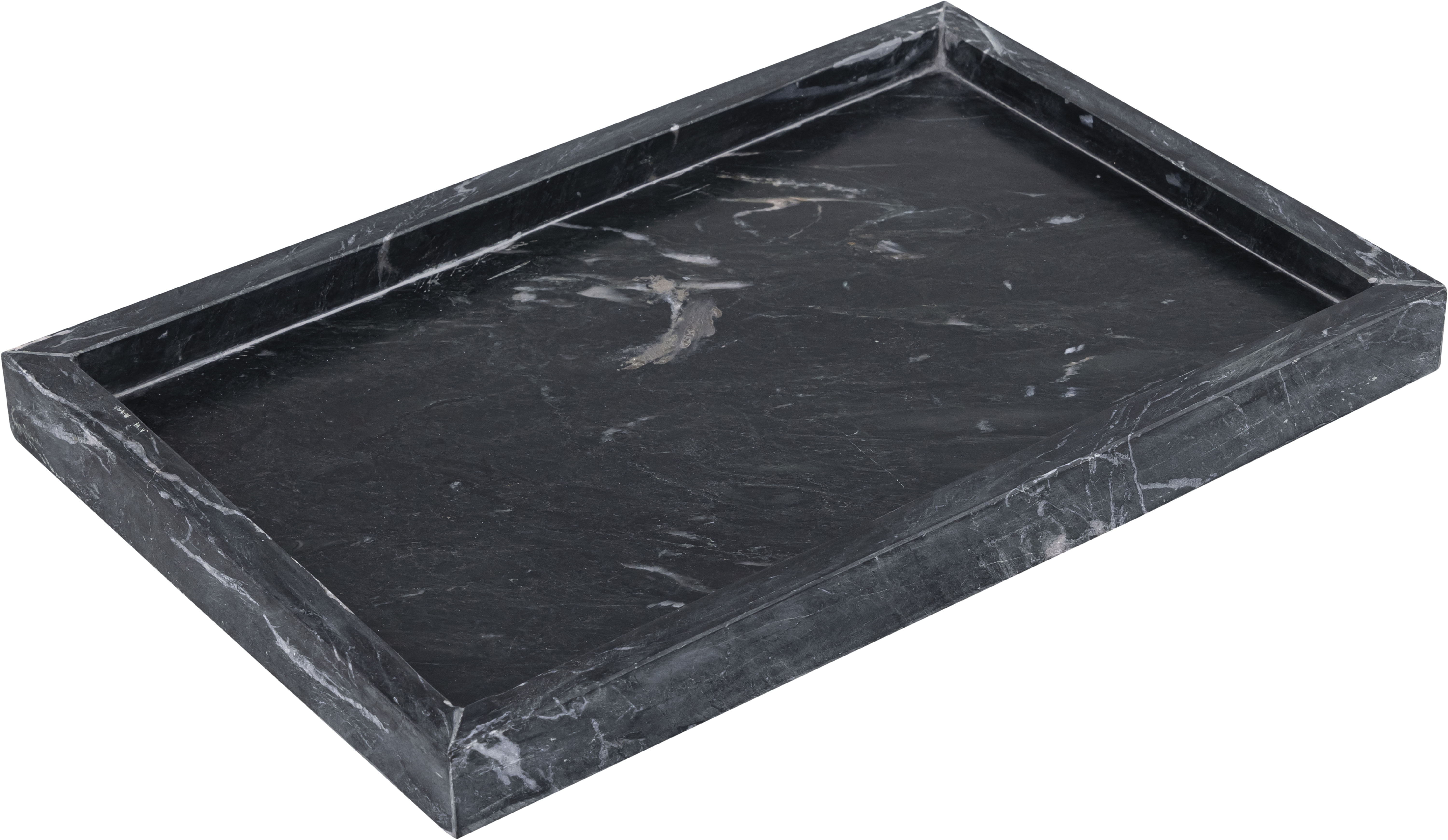 Barletta - Marble Rectangular Tray - Black