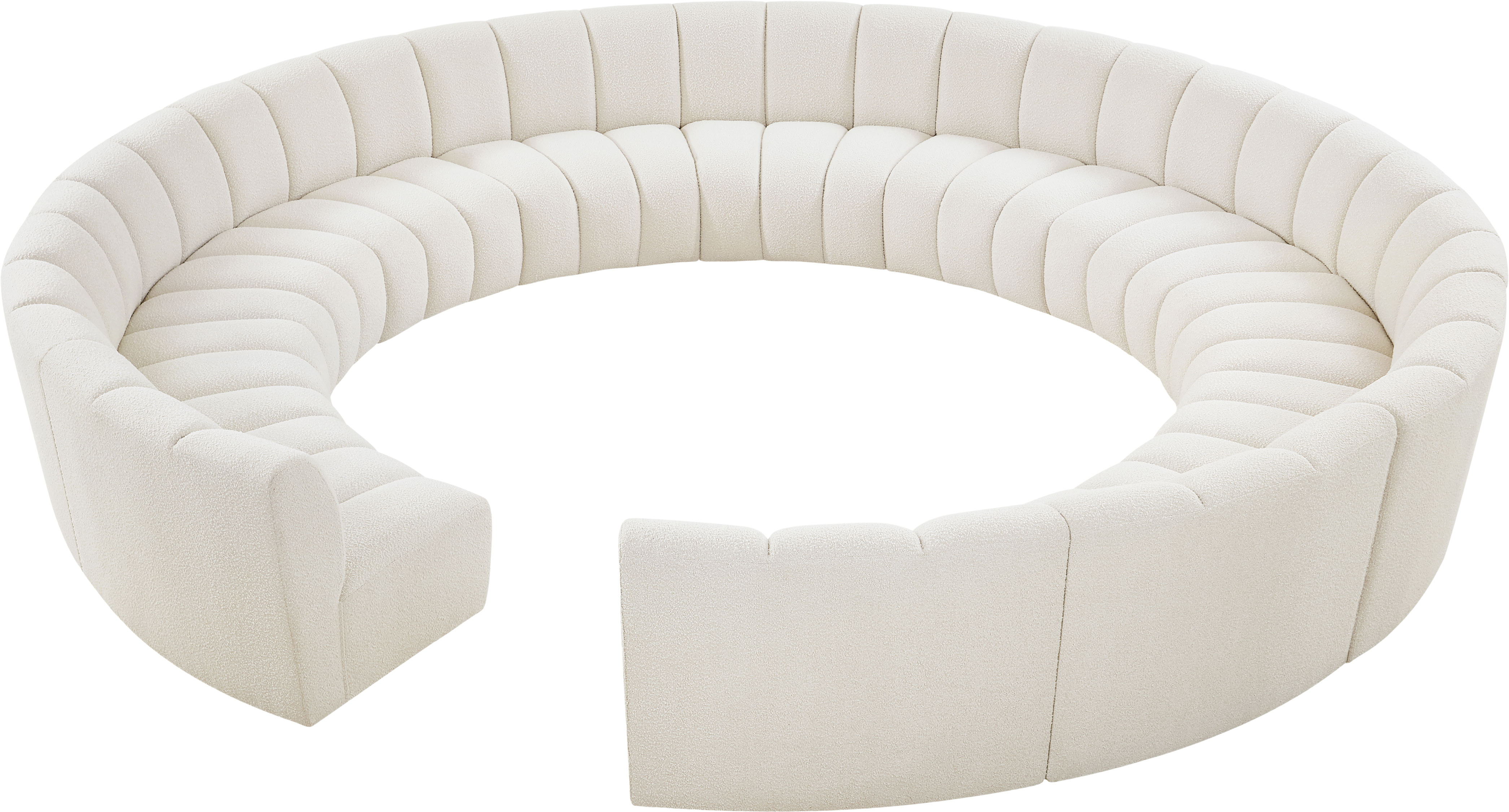 Infinity - 12 Piece Modular Sectional - Cream