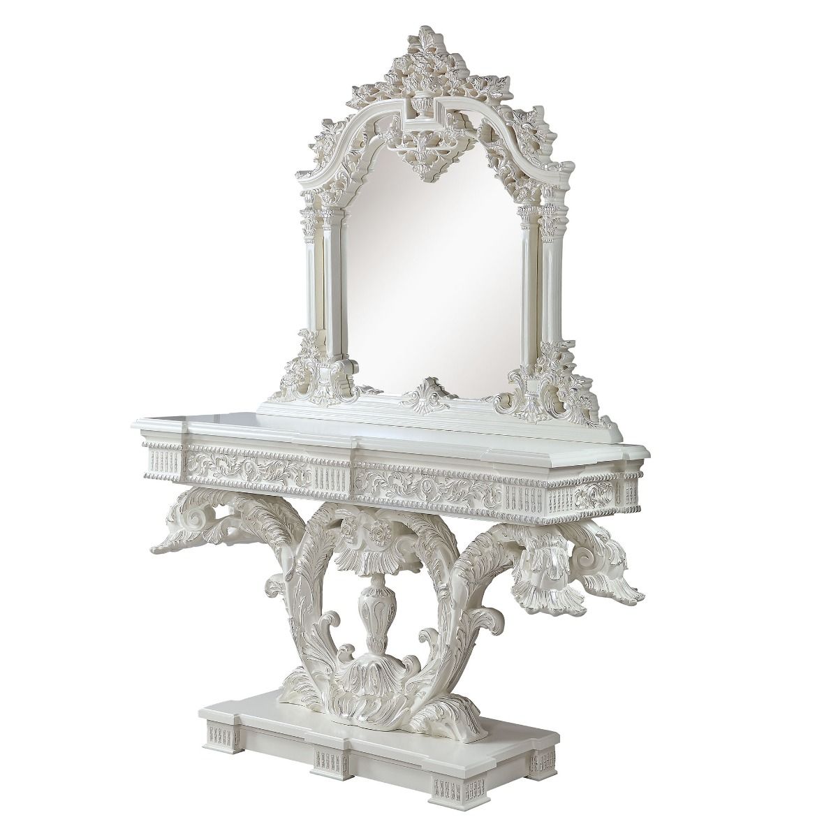 Vanaheim - Sofa Table - Antique White, beige, view 2