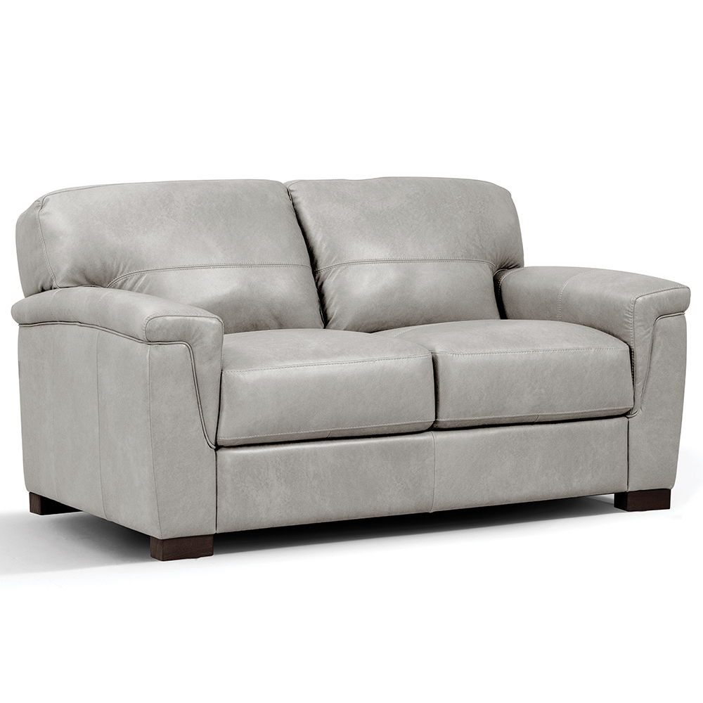 Cornelia - Loveseat - Pearl Gray Leather, beige, view 2