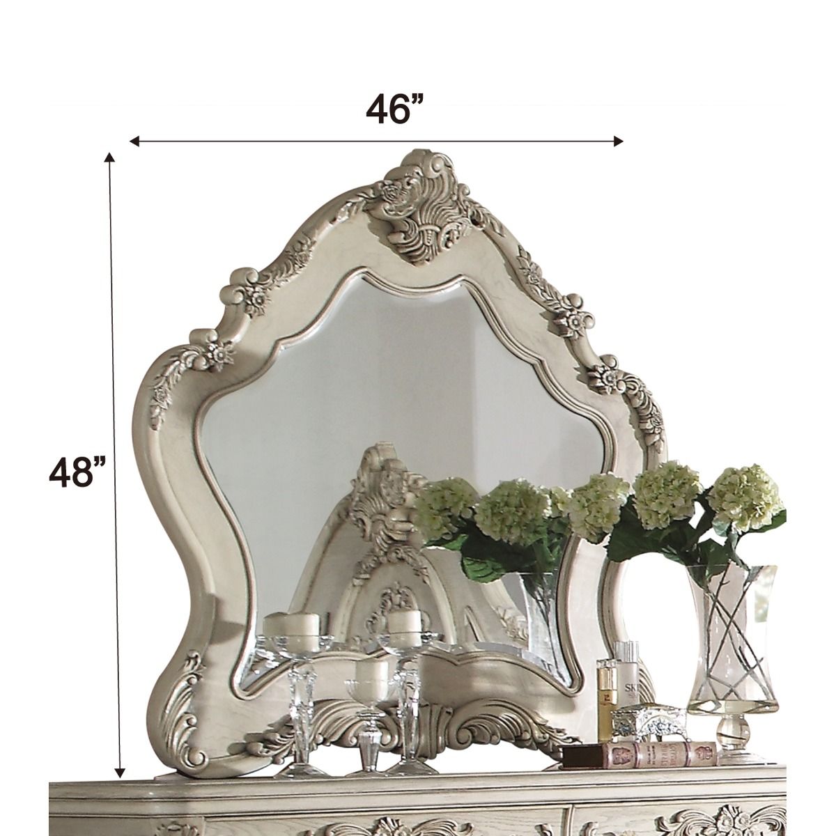 Ragenardus - Mirror - Antique White, beige, view 2