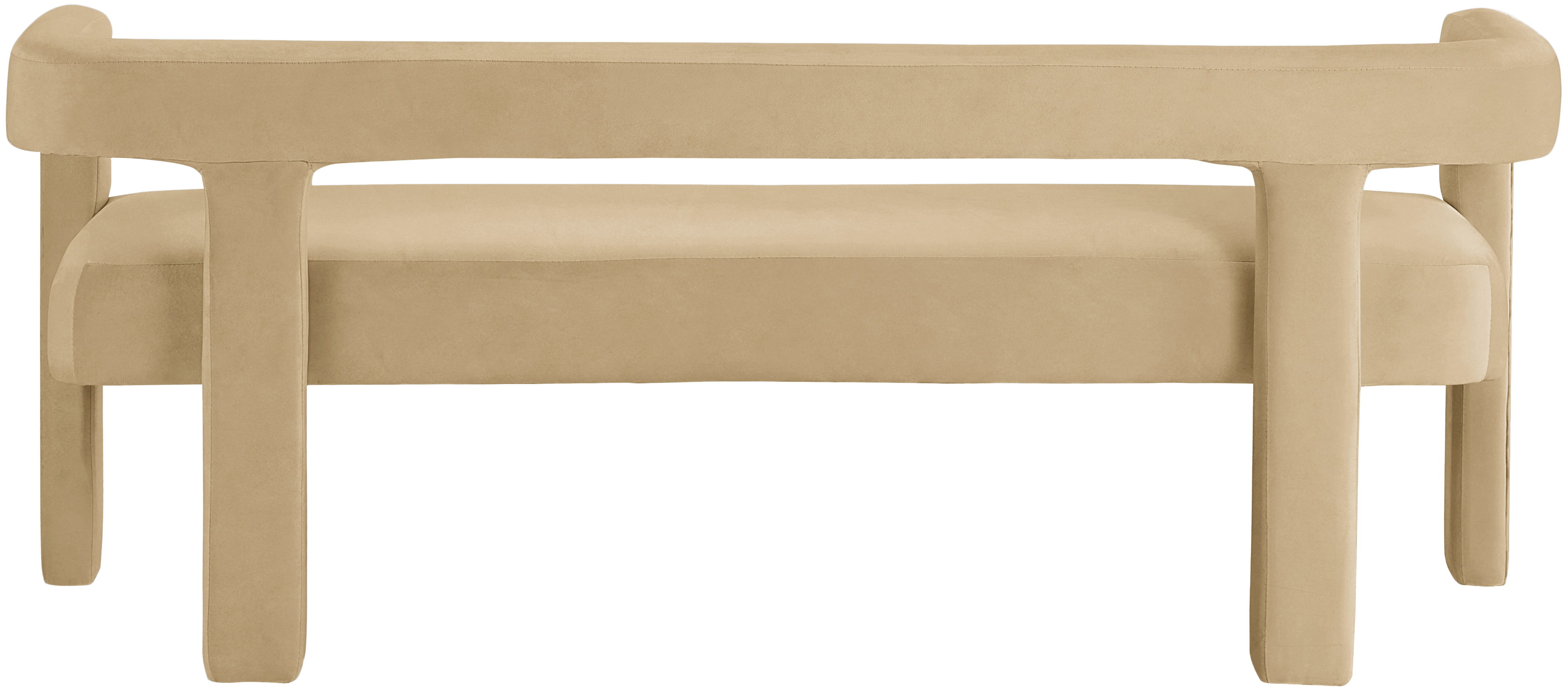 Athena - Velvet Bench - Camel