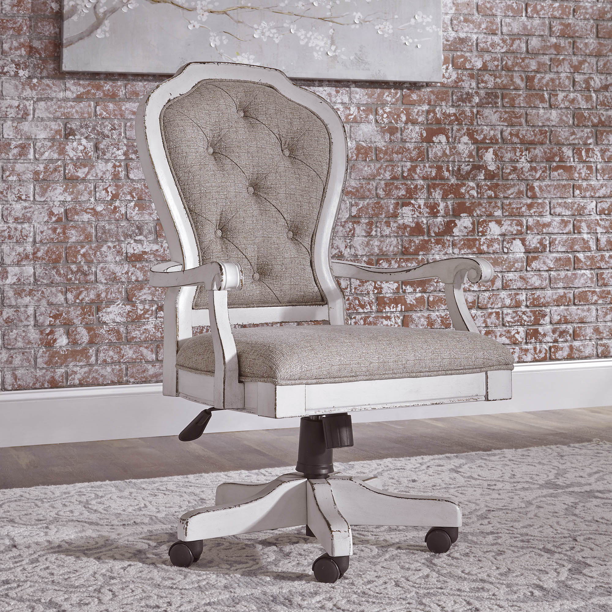 Liberty Furniture Magnolia Manor - Jr Executive Desk Chair - White