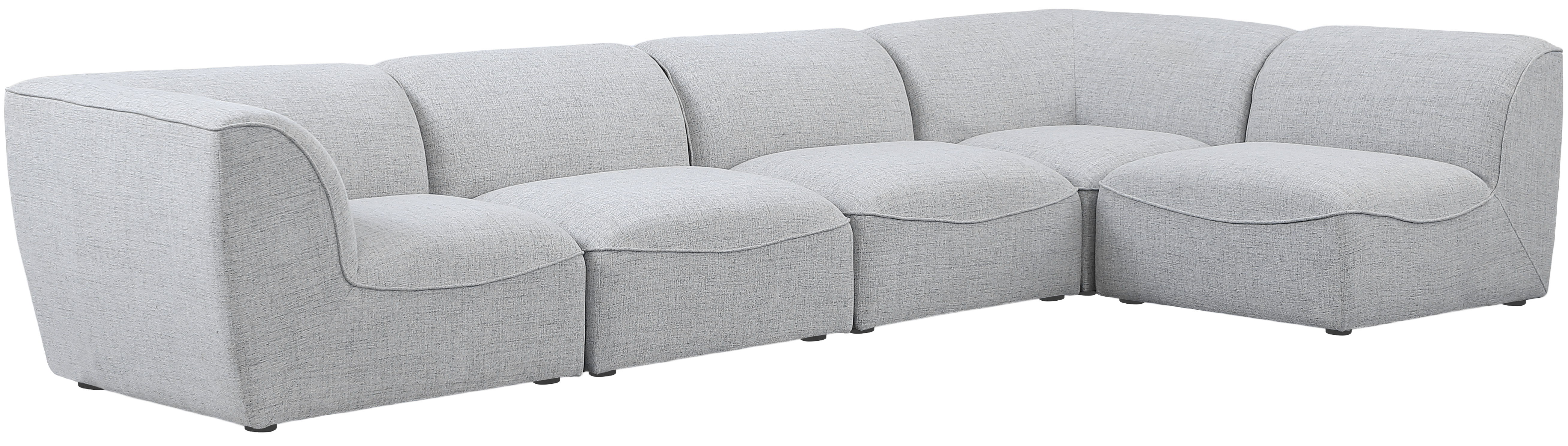 Miramar - 5 Piece Modular Sectional - Gray