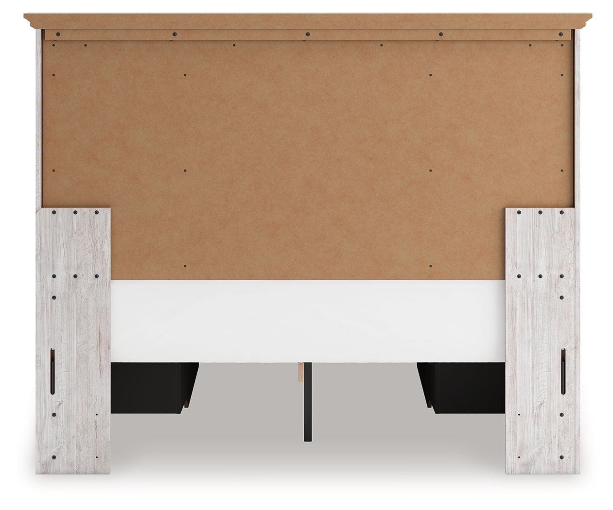 Ashley Furniture Makidern - Queen Panel Storage Bed With 2 Under Bed Storage Units - Whitewash - Image 5