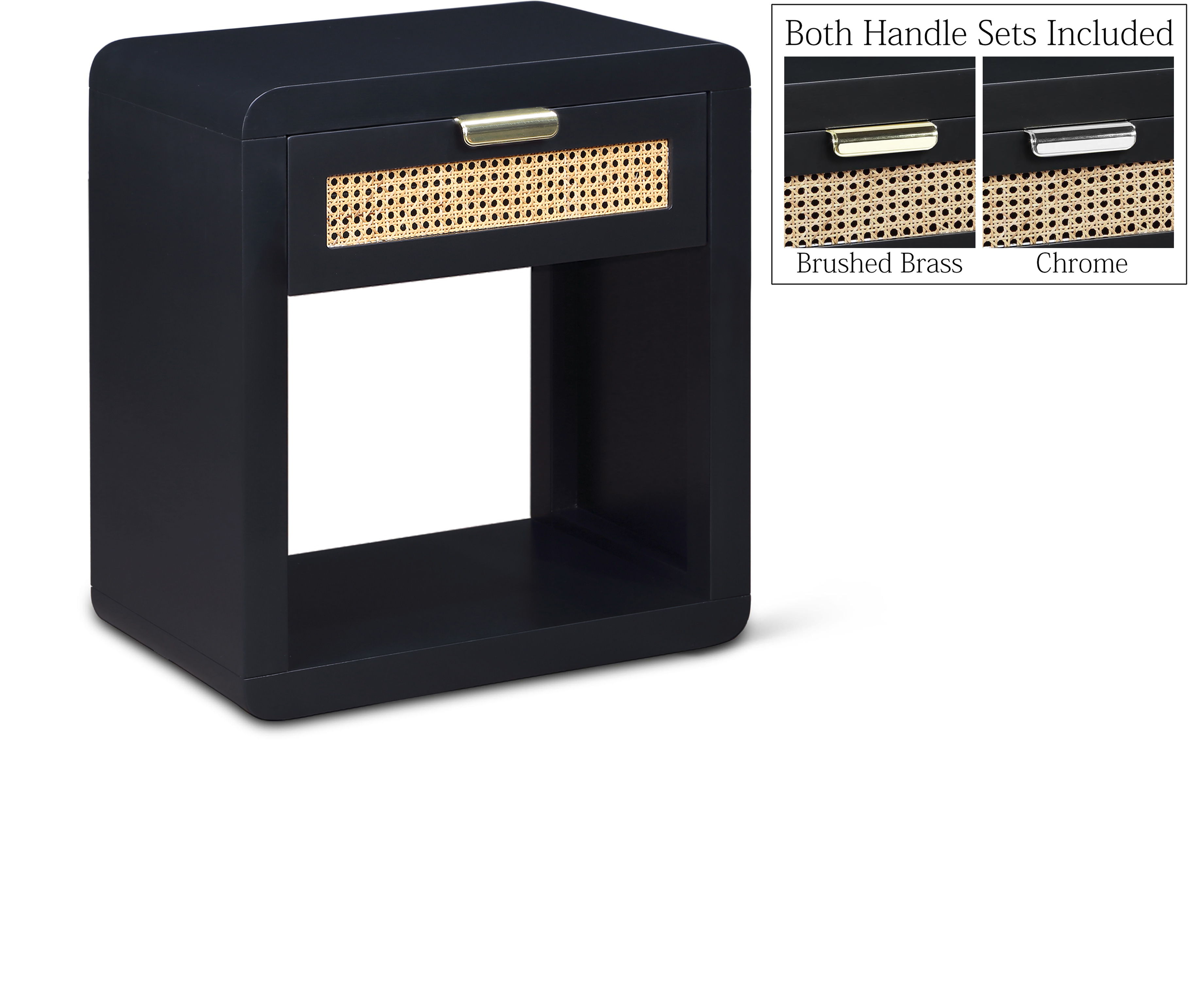 Langham - Night Stand - Black