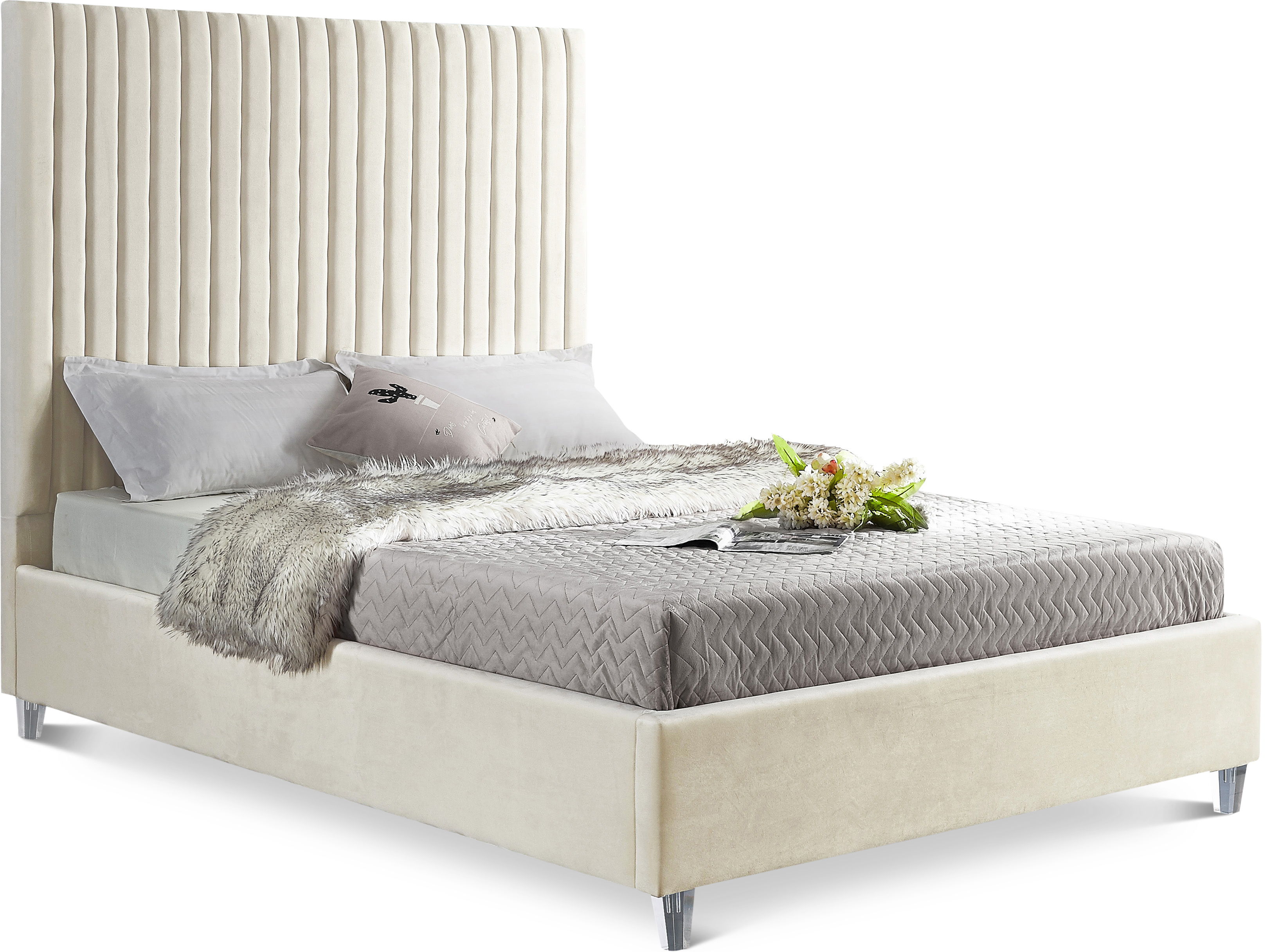 Candace - Queen Bed - Cream