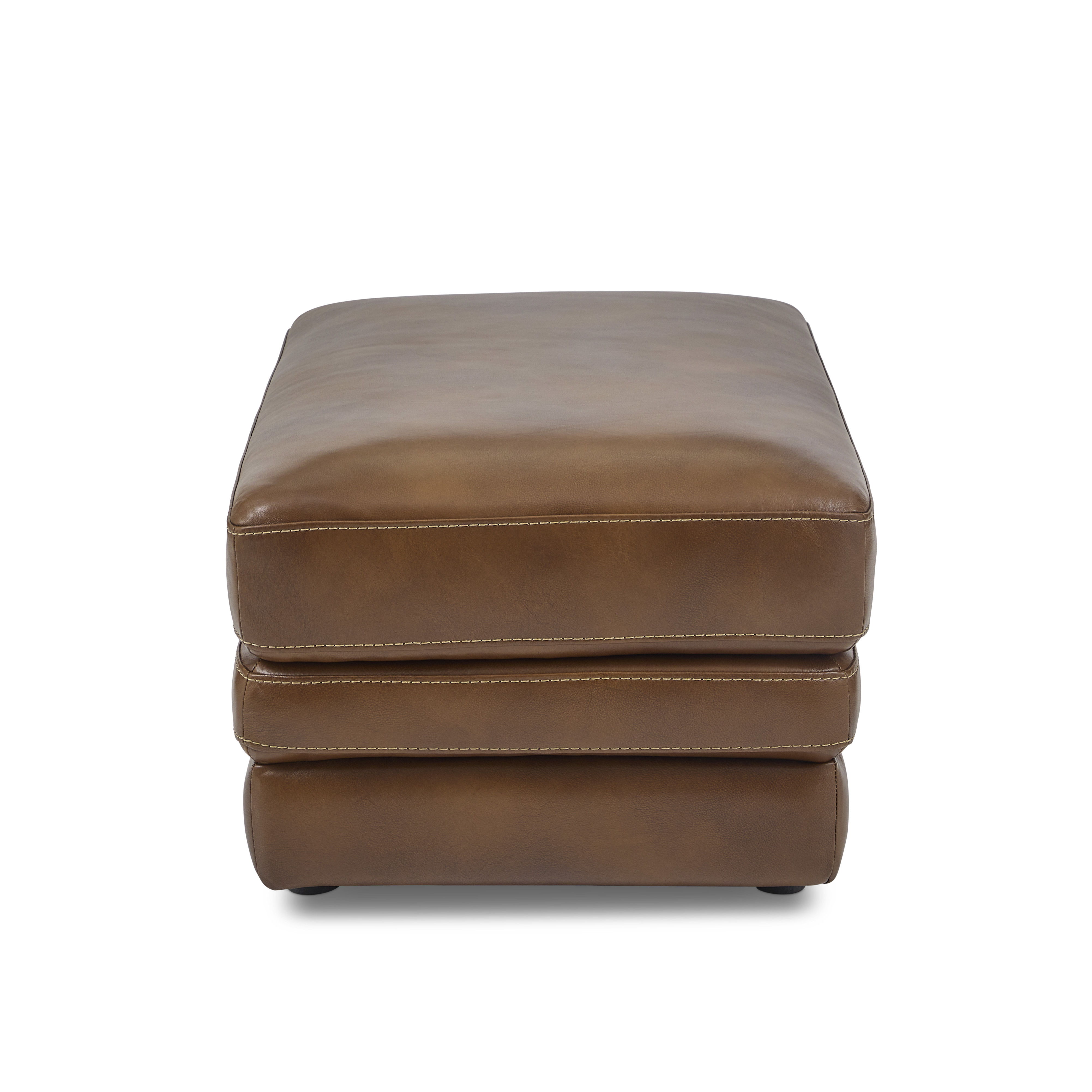 David - Ottoman - Pecan, dark brown, view 3