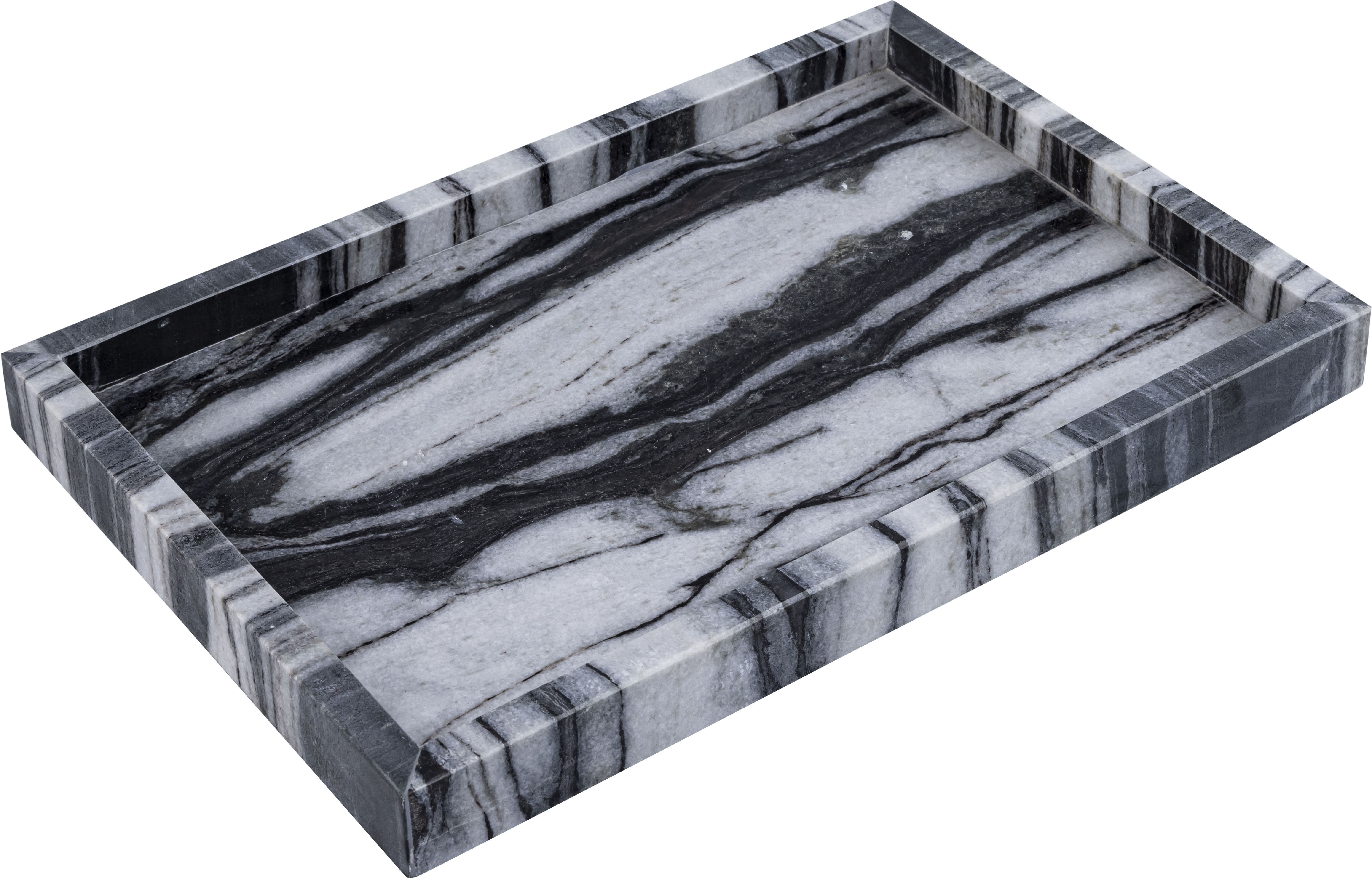 Barletta - Marble Rectangular Tray - Panda
