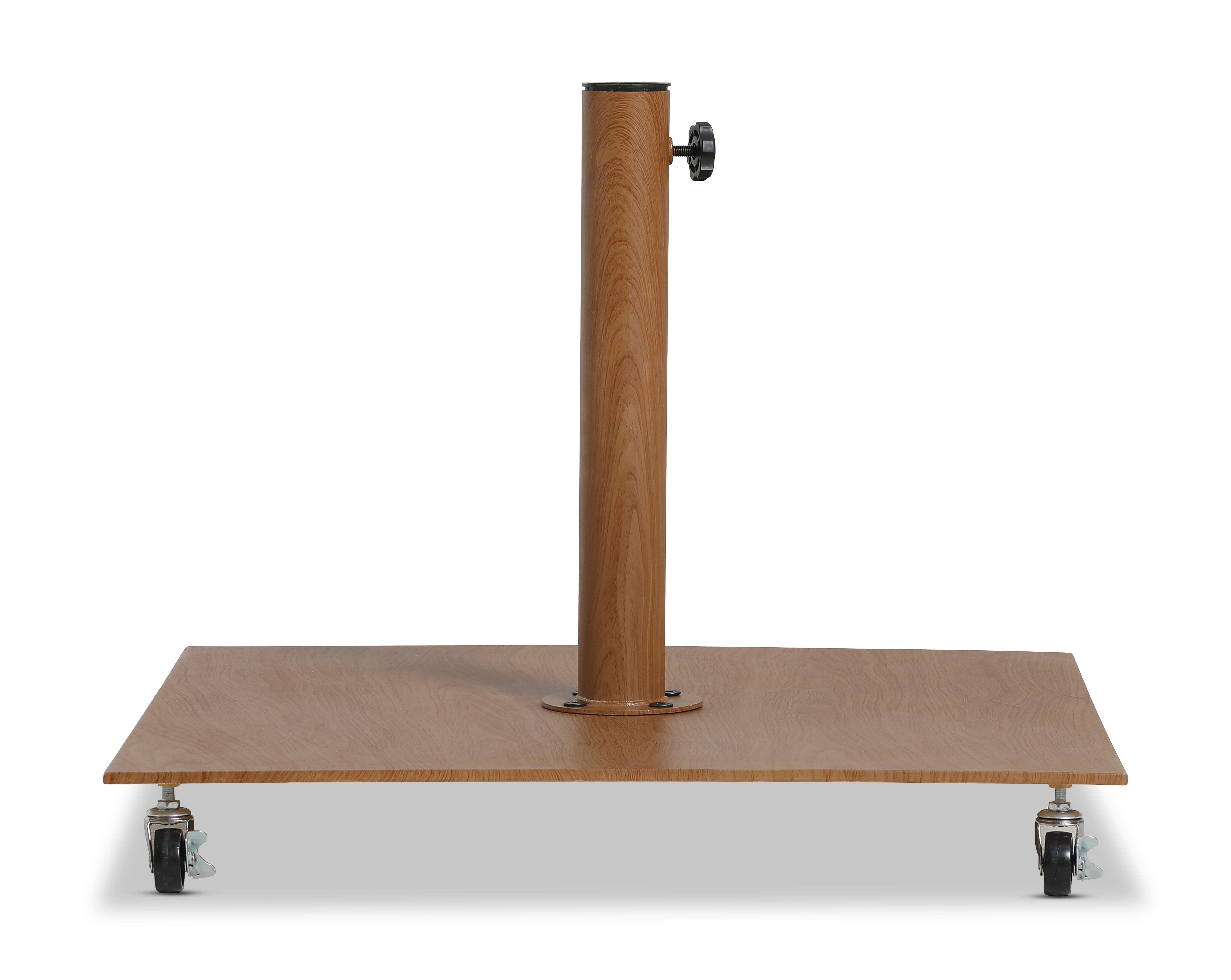 Belize - Steel Patio Umbrella Base - Teak
