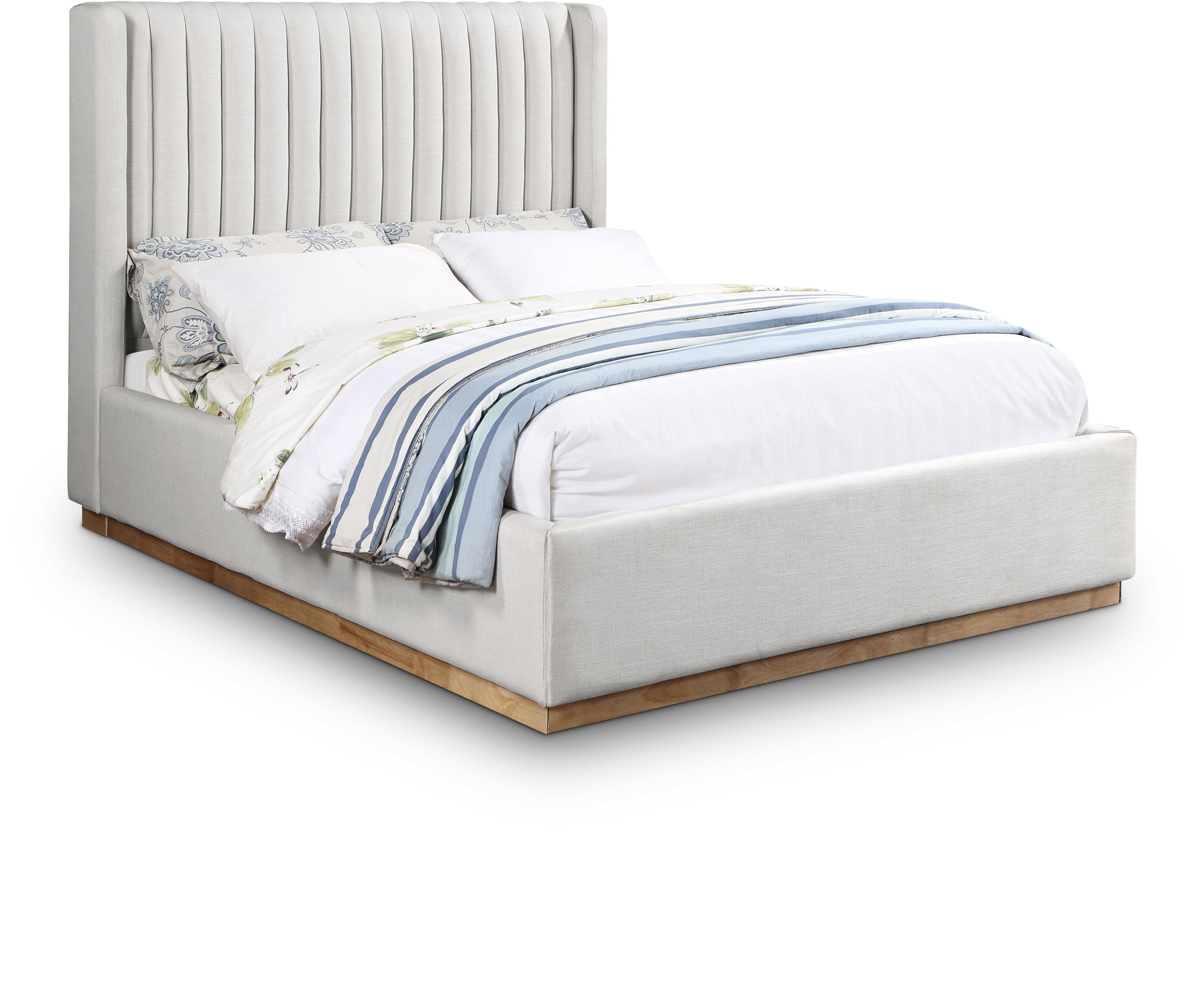 Logan - Queen Bed - Cream