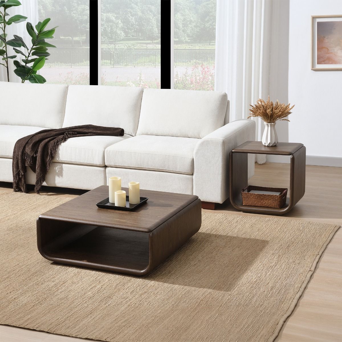 Lanza - Coffee Table - Dark Walnut, dark brown, view 8